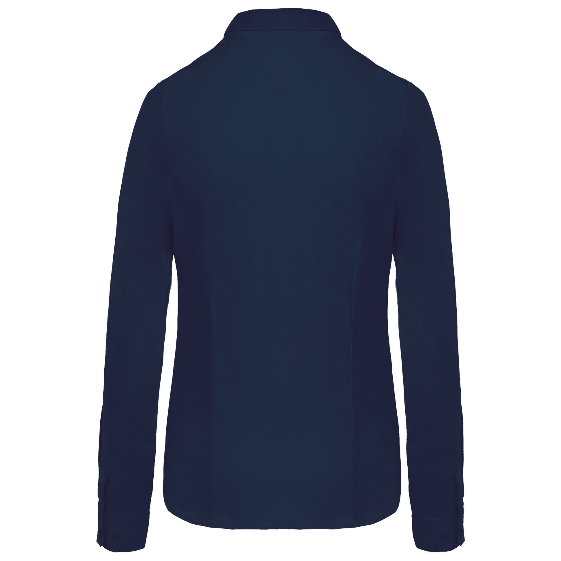 Damesblouse in popeline met lange mouwen