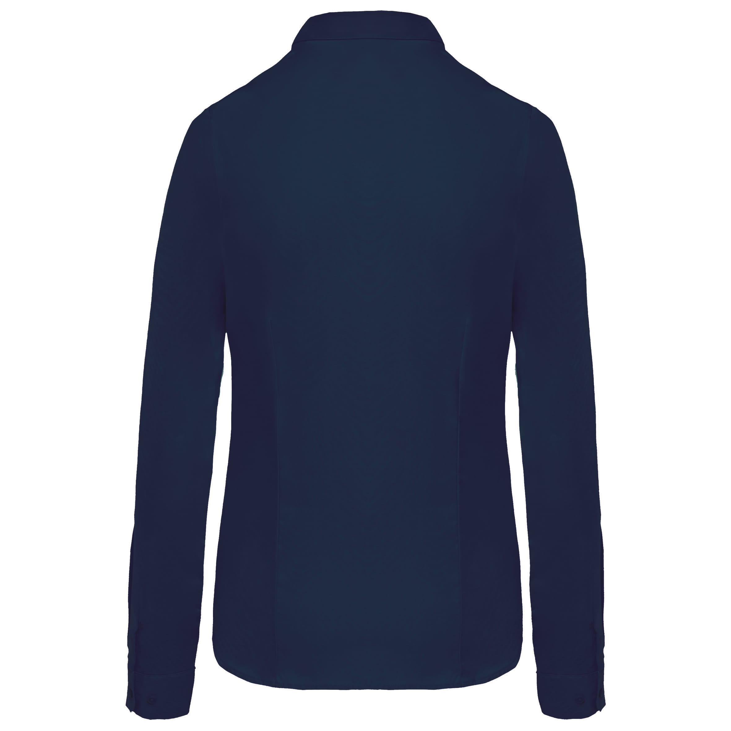 Damesblouse in popeline met lange mouwen