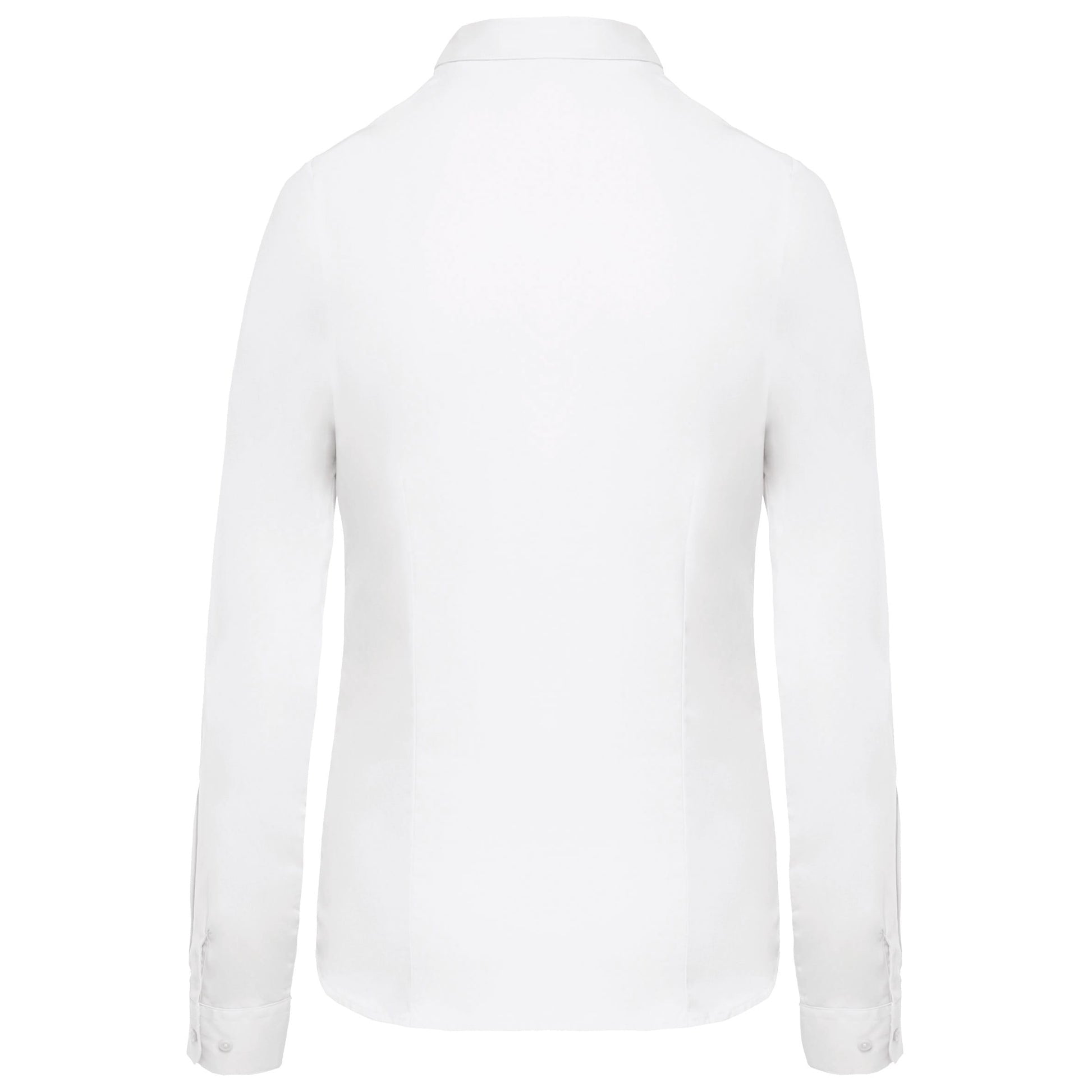 Damesblouse in popeline met lange mouwen
