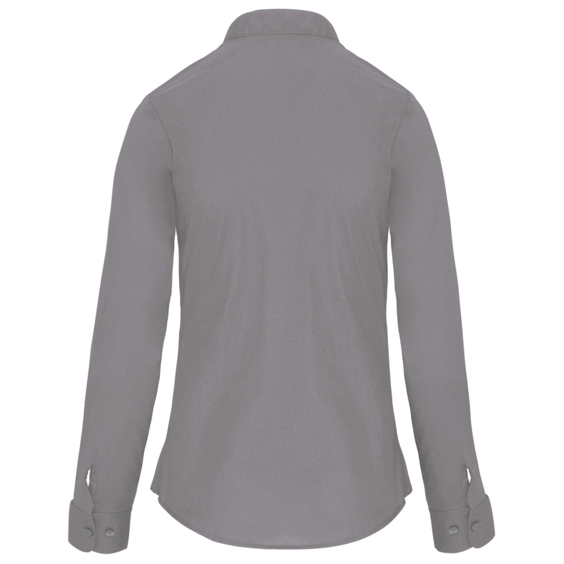Damesblouse met "Mao" kraag lange mouwen