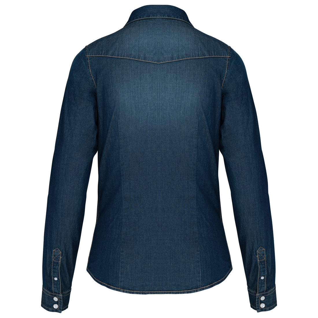 Dames denim blouse lange mouwen