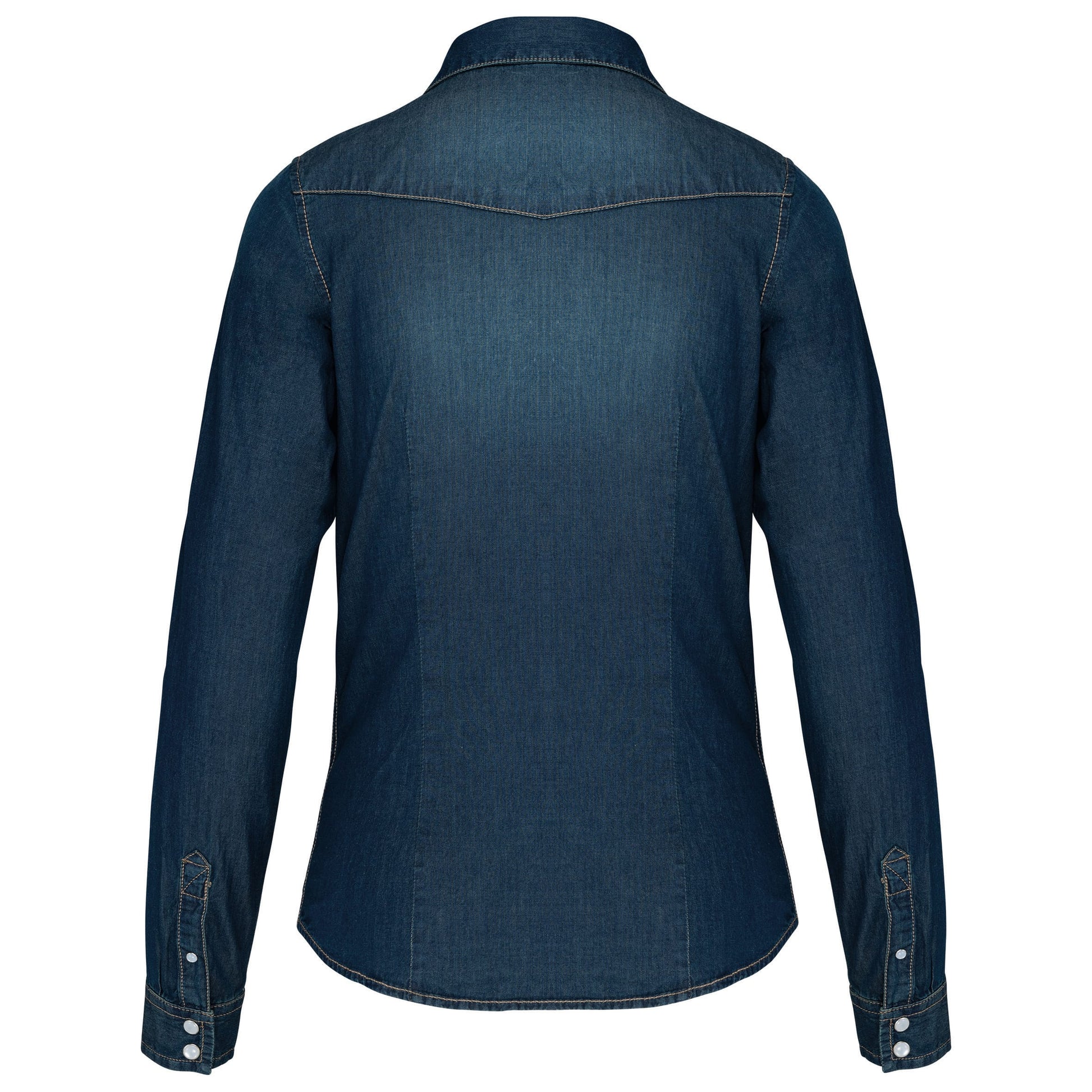 Dames denim blouse lange mouwen