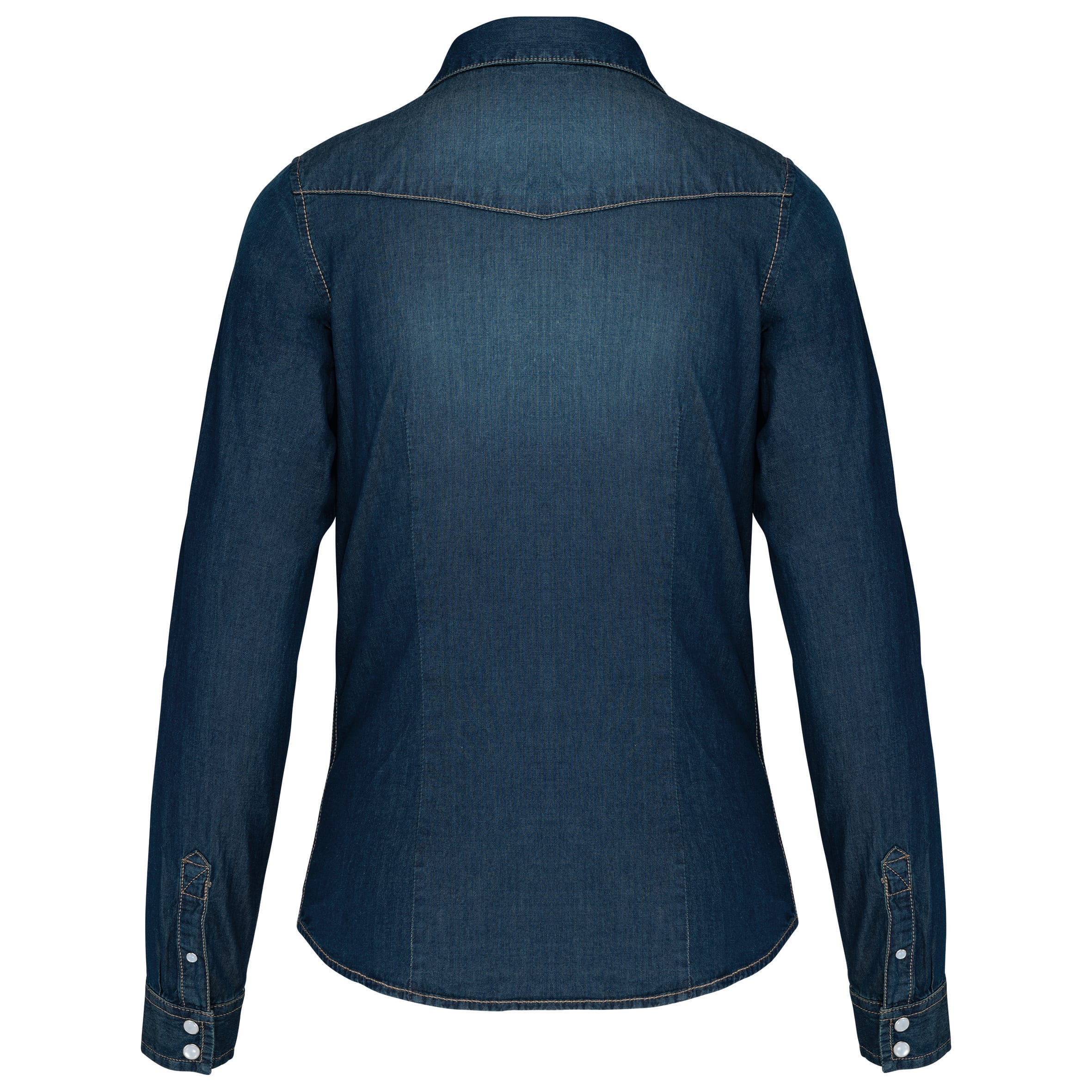 Dames denim blouse lange mouwen