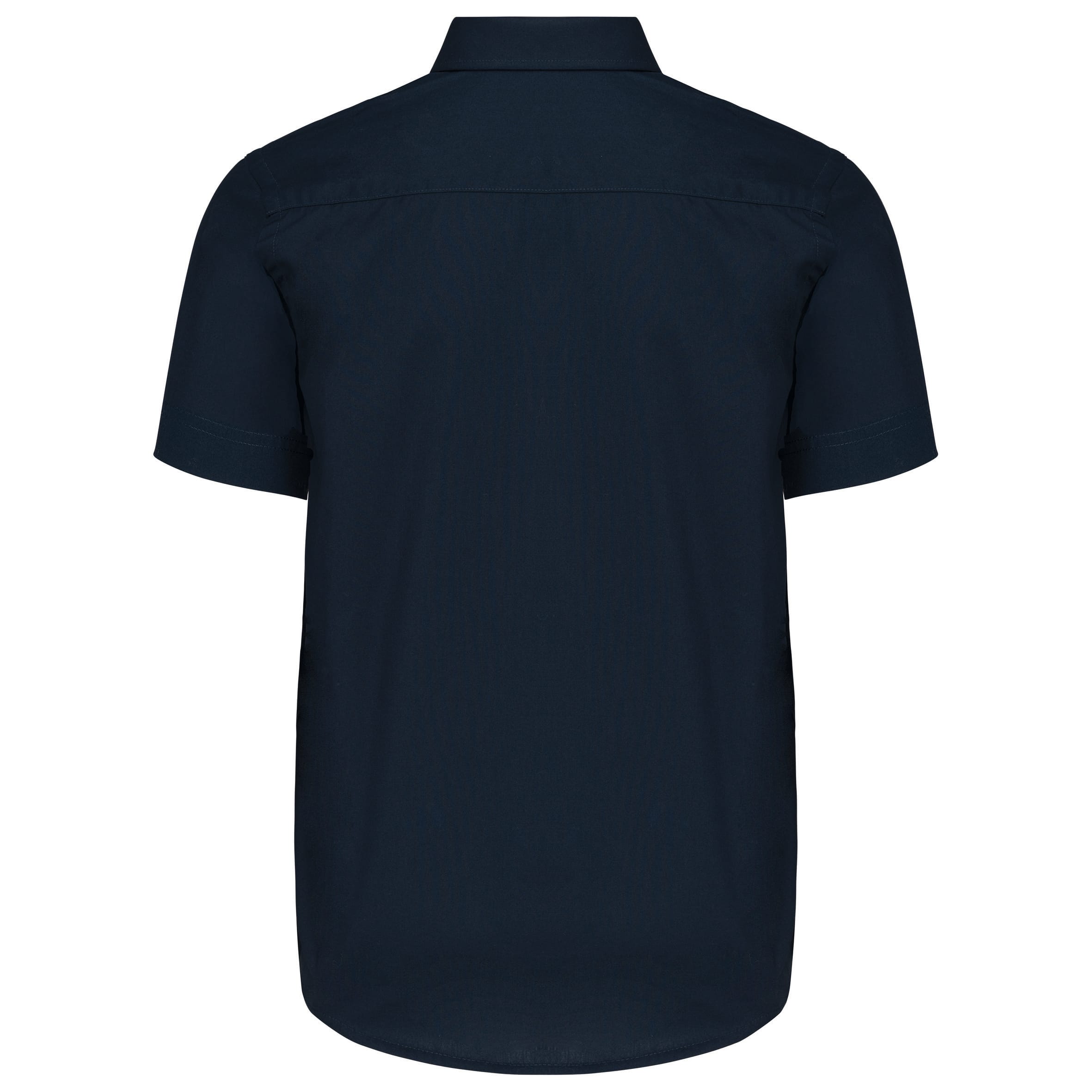 Kinder poplin overhemd korte mouwen
