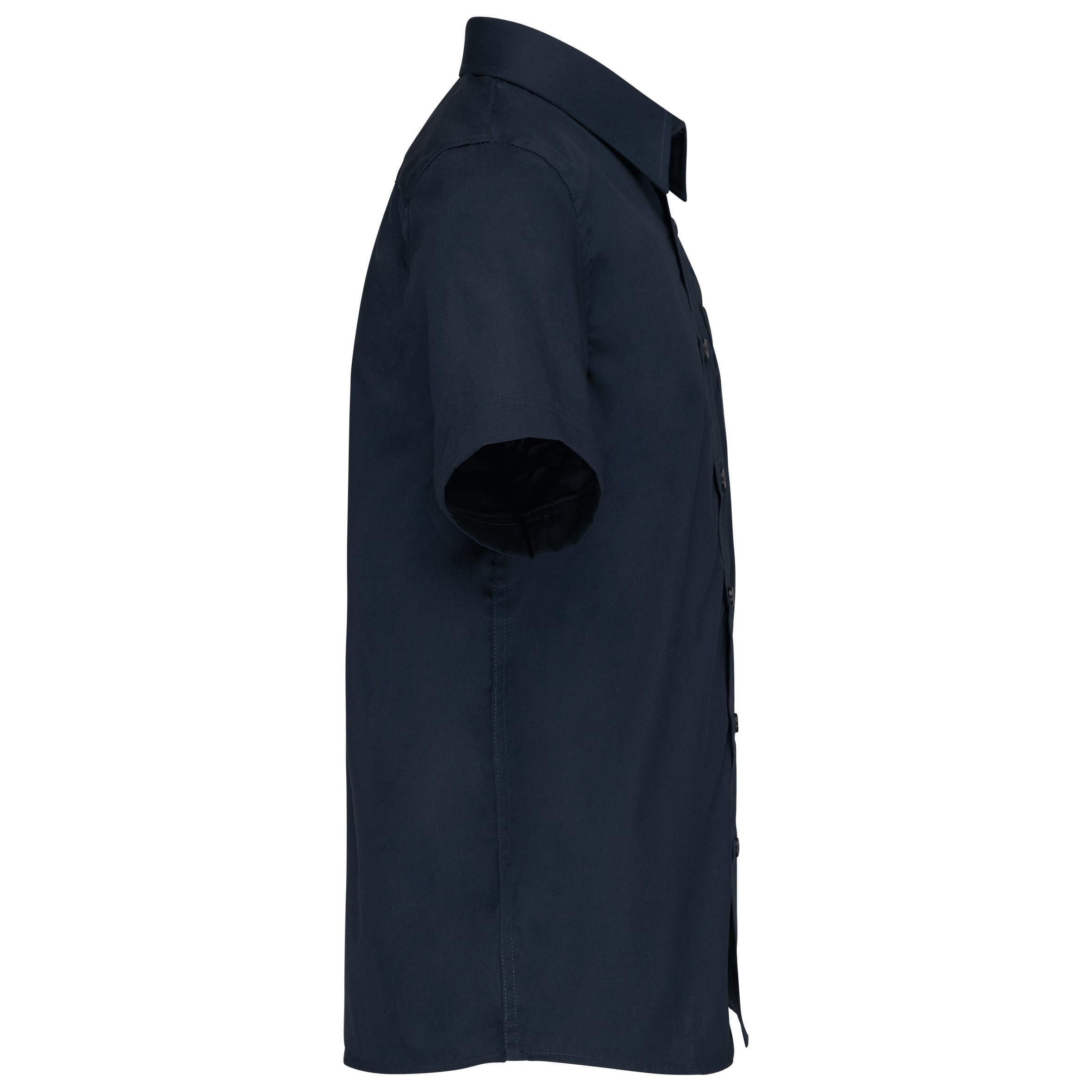 Kinder poplin overhemd korte mouwen