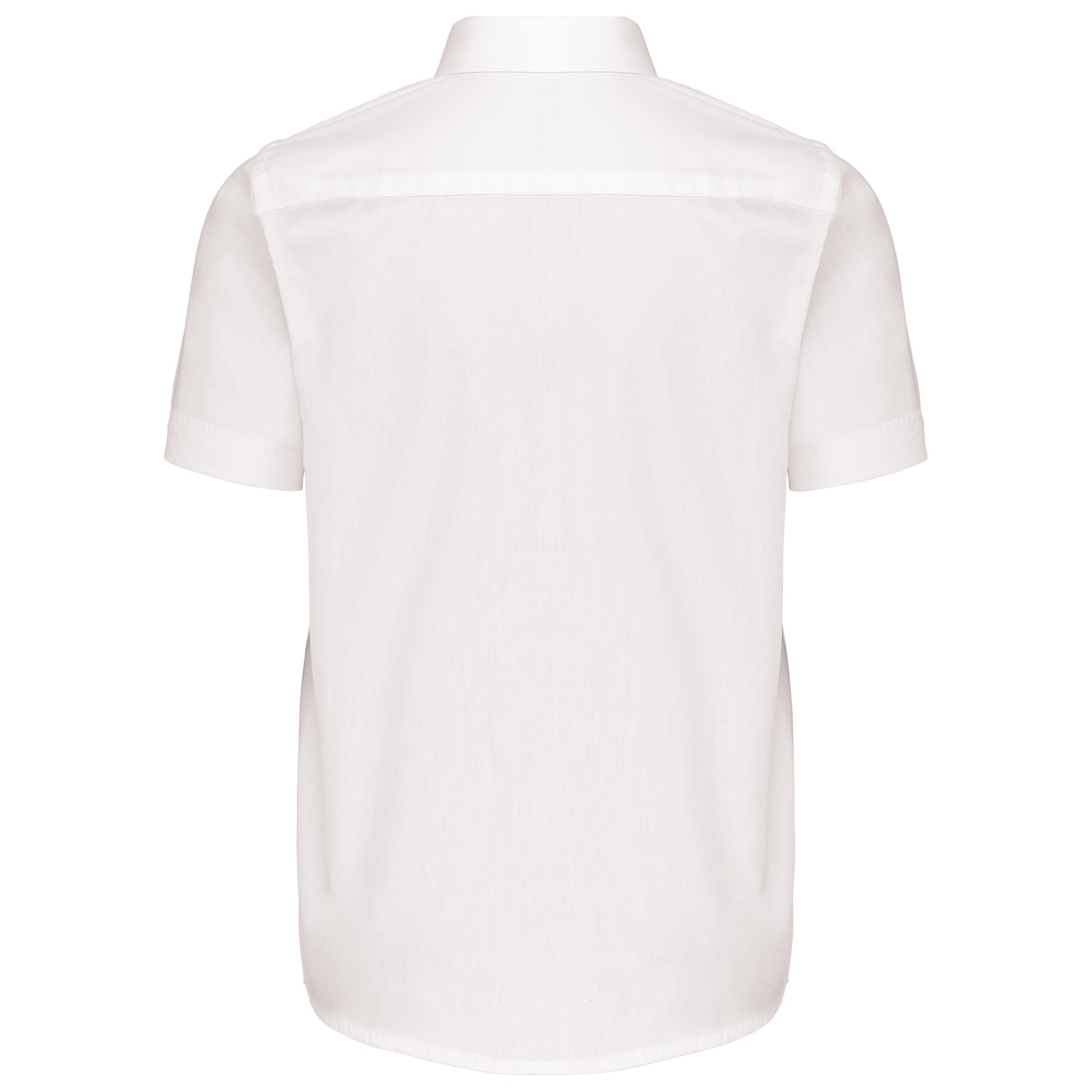Kinder poplin overhemd korte mouwen