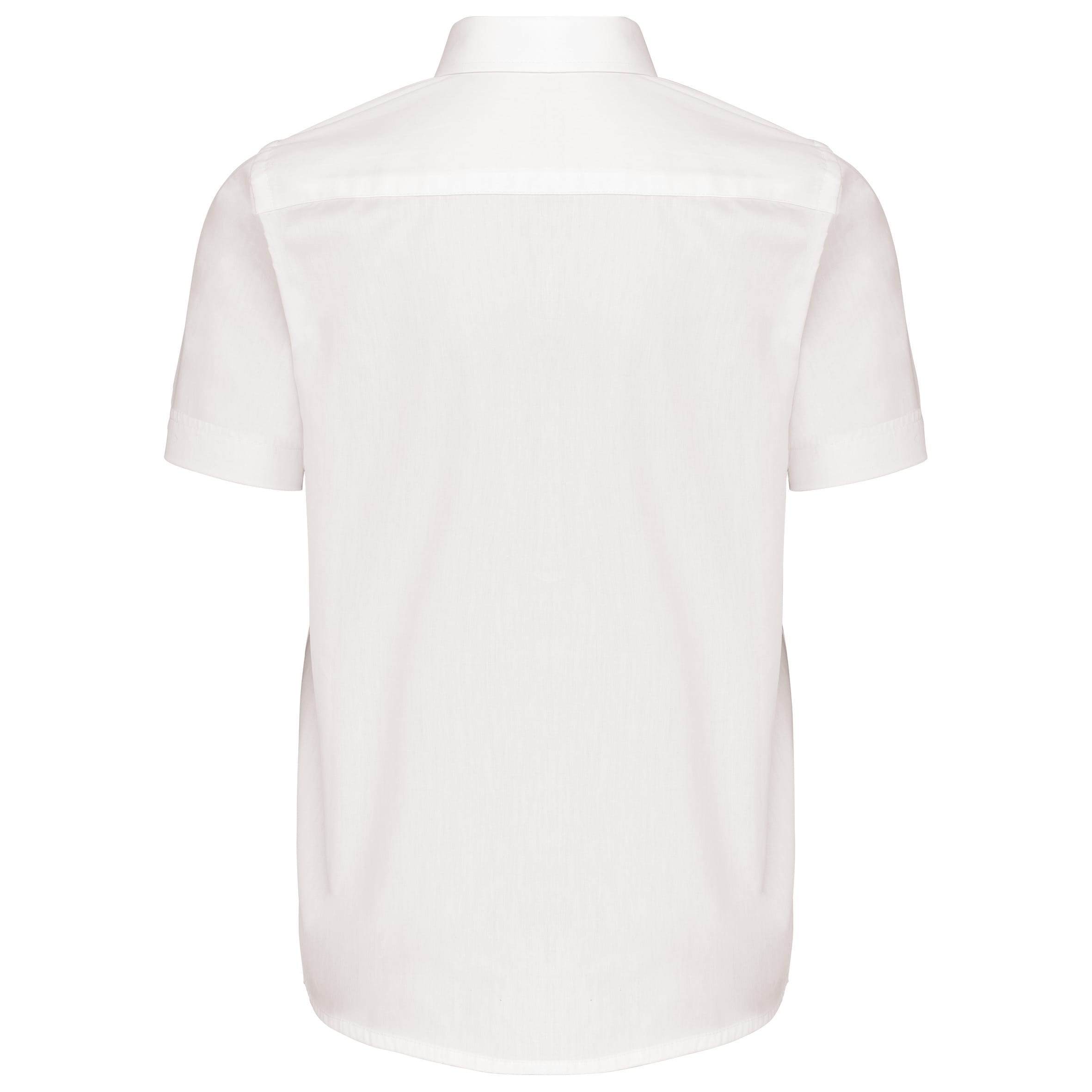 Kinder poplin overhemd korte mouwen