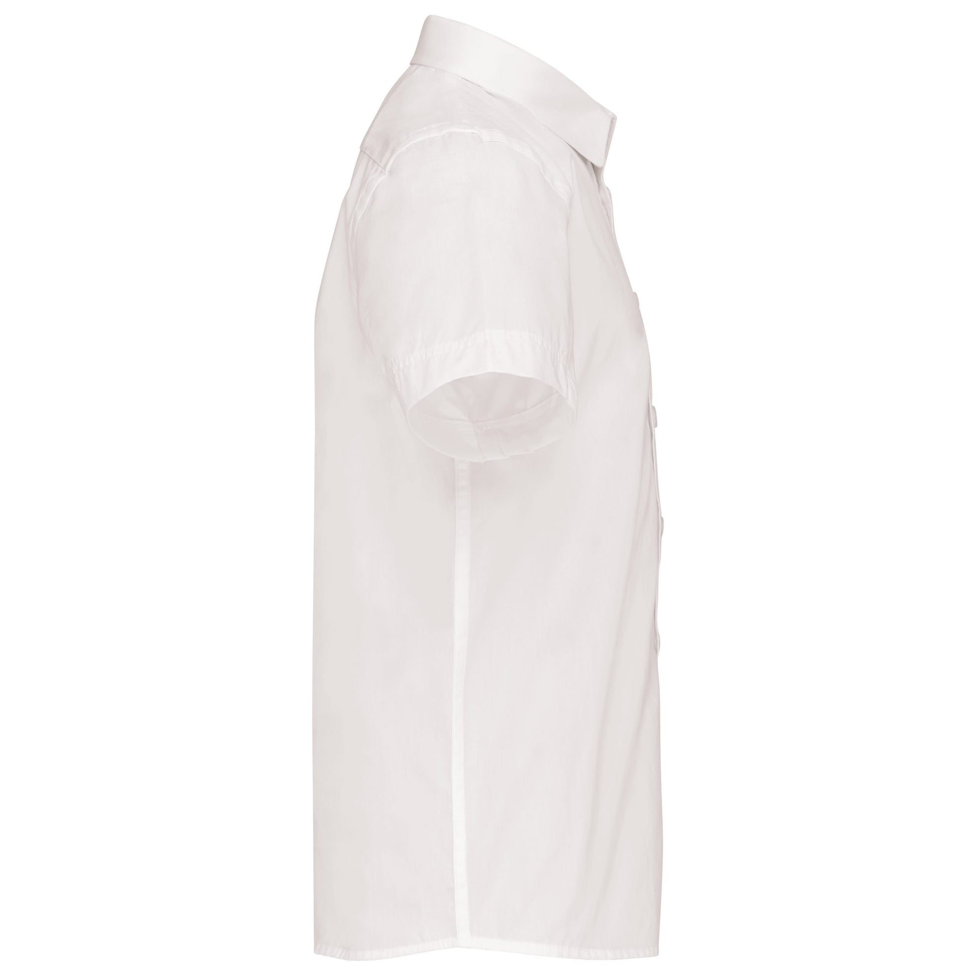 Kinder poplin overhemd korte mouwen