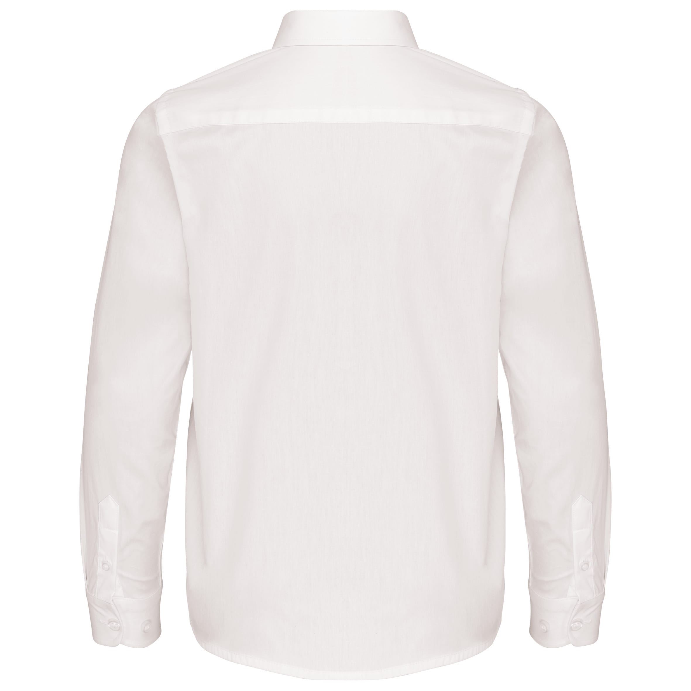 Kinder poplin overhemd lange mouwen