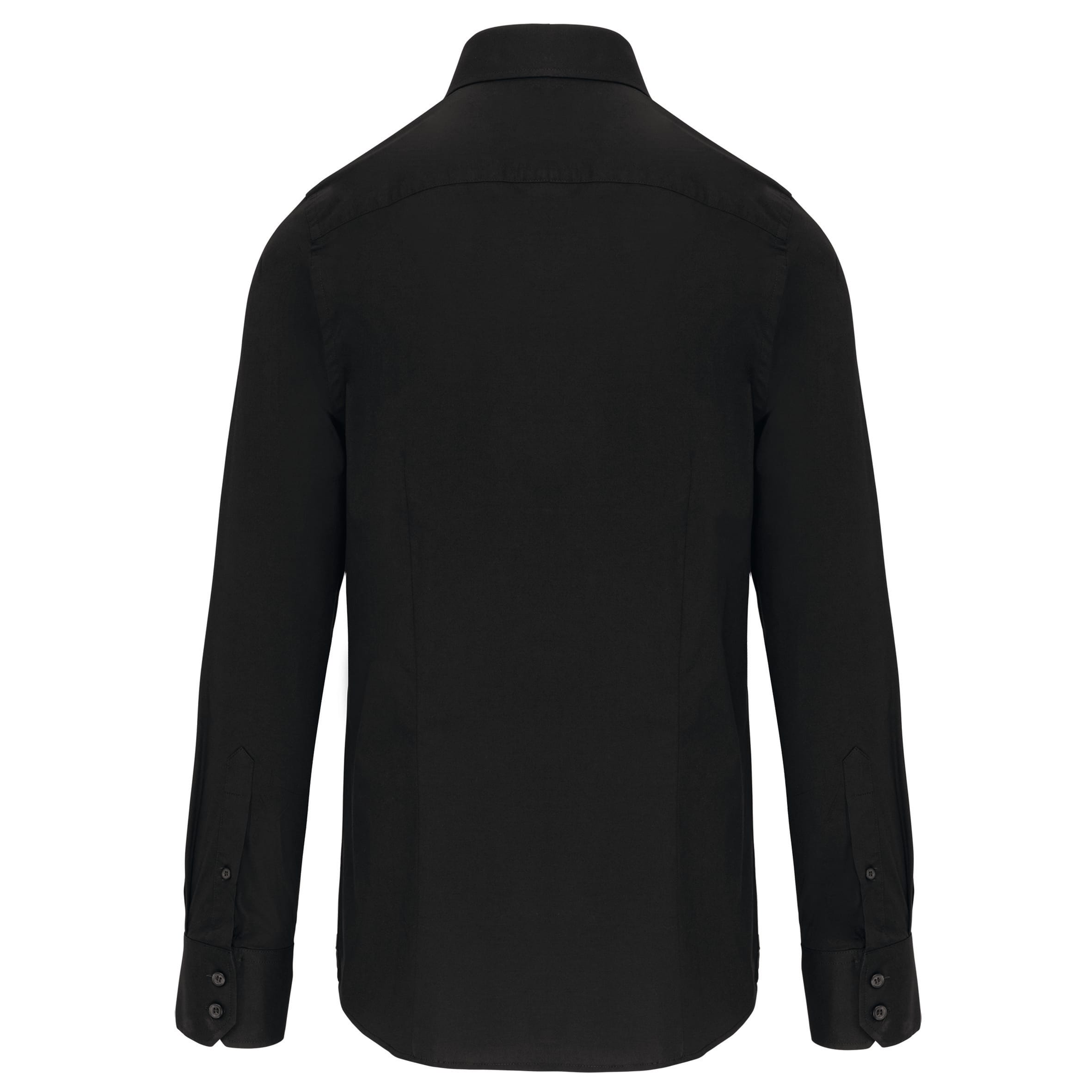 Heren stretch overhemd lange mouwen