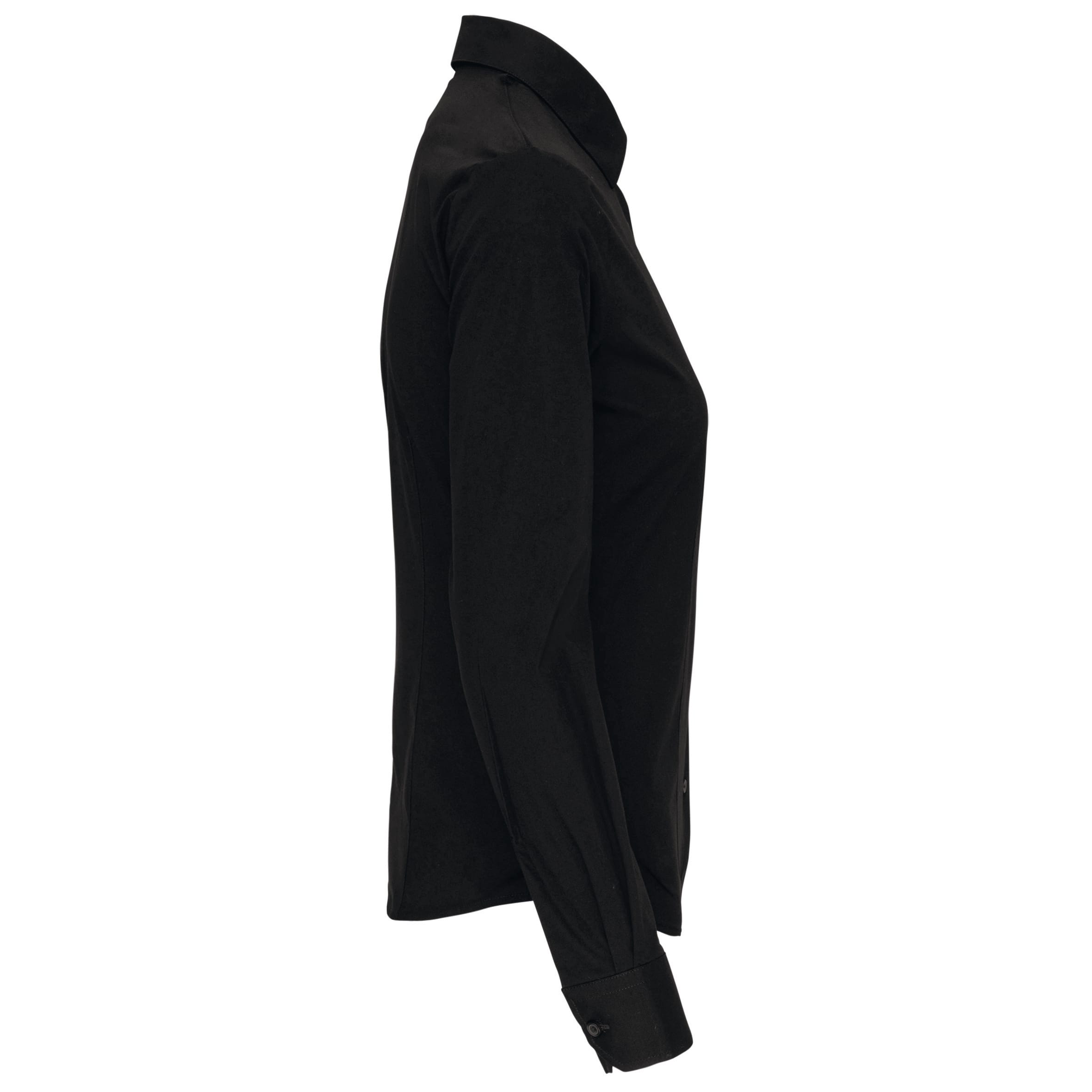 Dames stretch blouse lange mouwen
