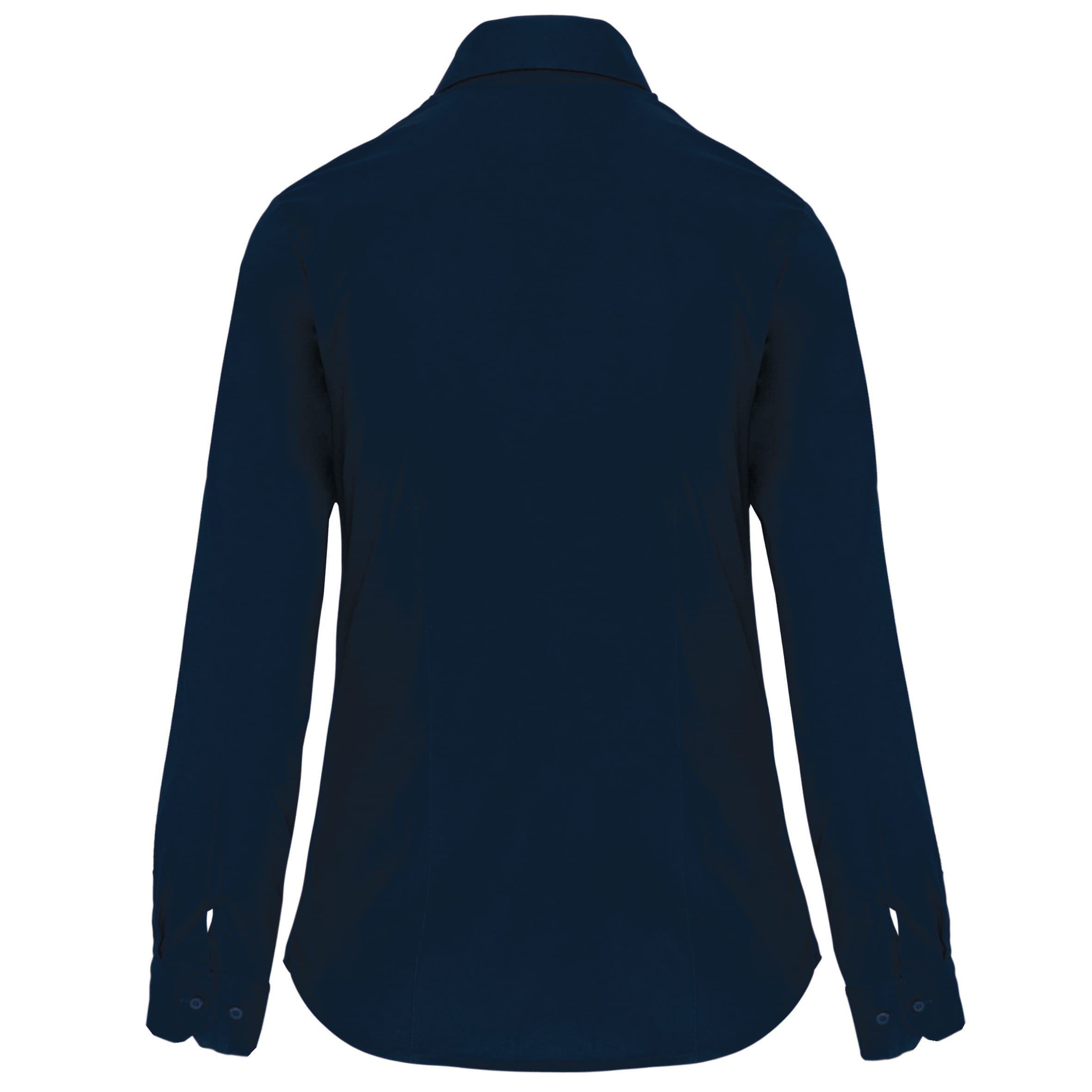 Dames stretch blouse lange mouwen