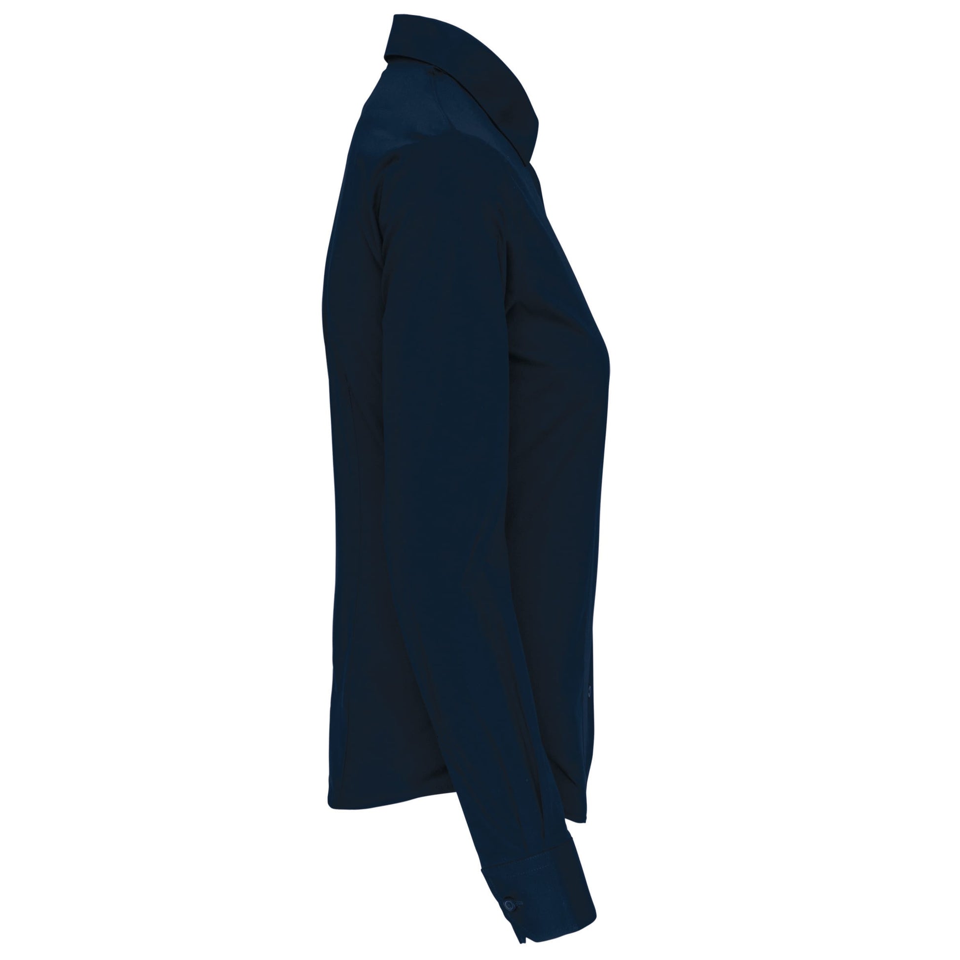 Dames stretch blouse lange mouwen