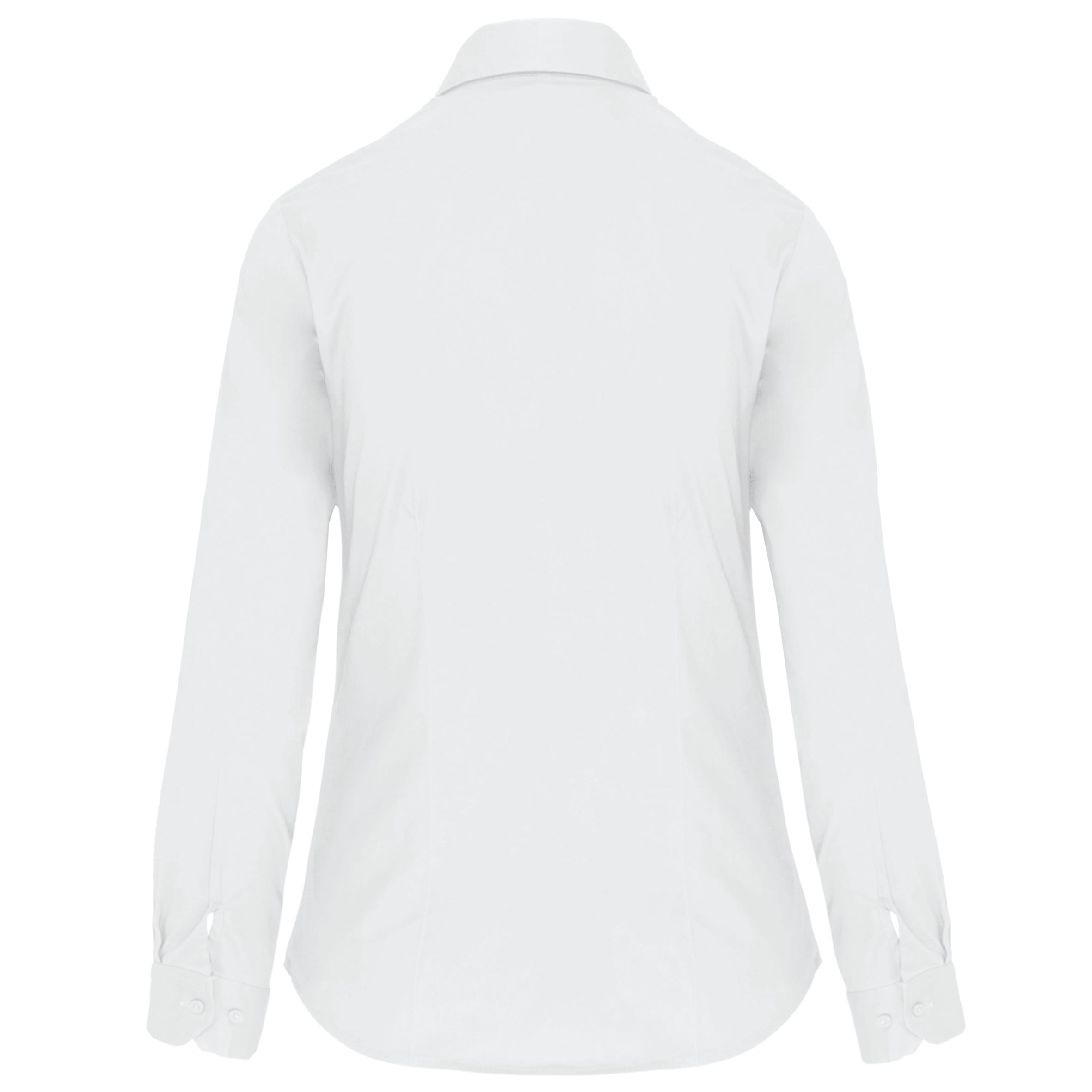 Dames stretch blouse lange mouwen