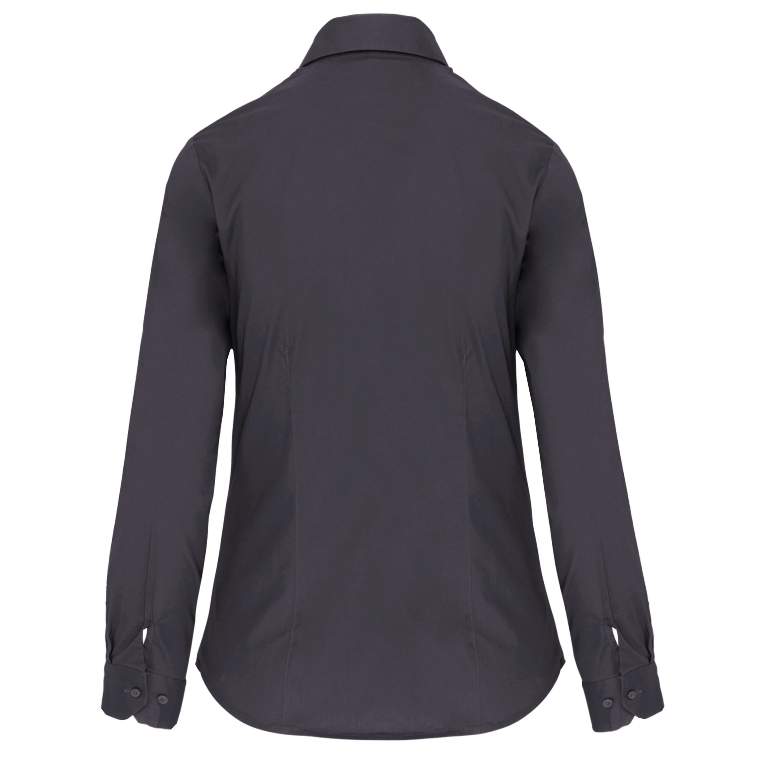 Dames stretch blouse lange mouwen