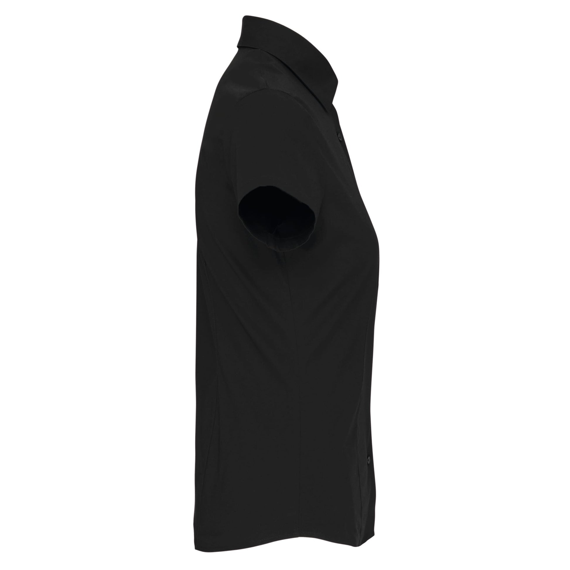 Dames stretch blouse korte mouwen
