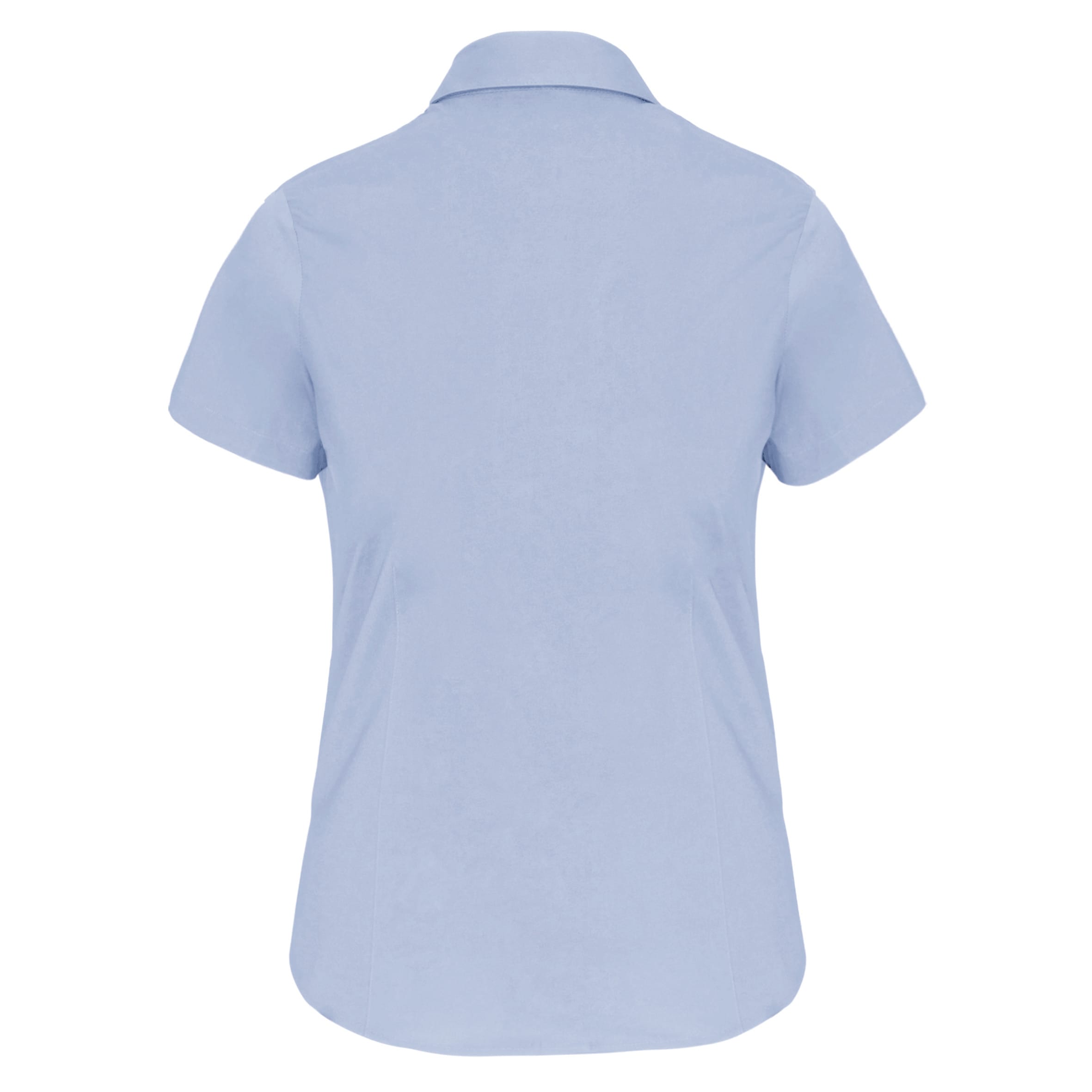 Dames stretch blouse korte mouwen