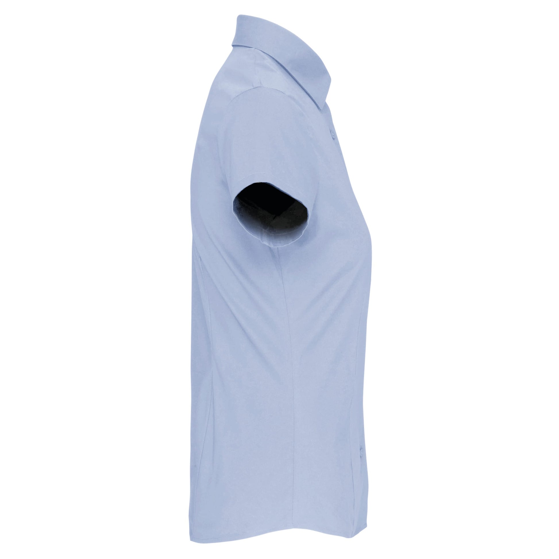 Dames stretch blouse korte mouwen