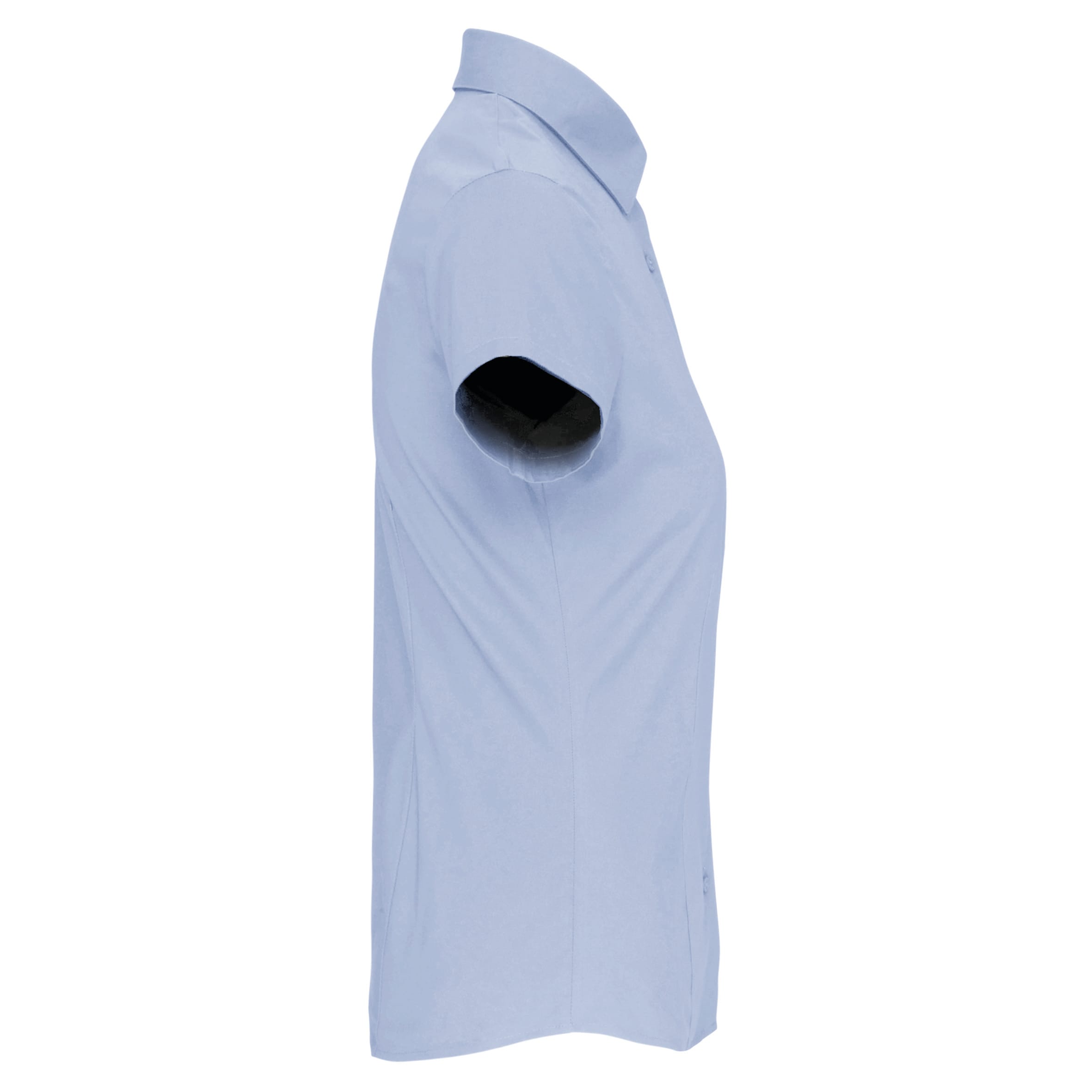 Dames stretch blouse korte mouwen