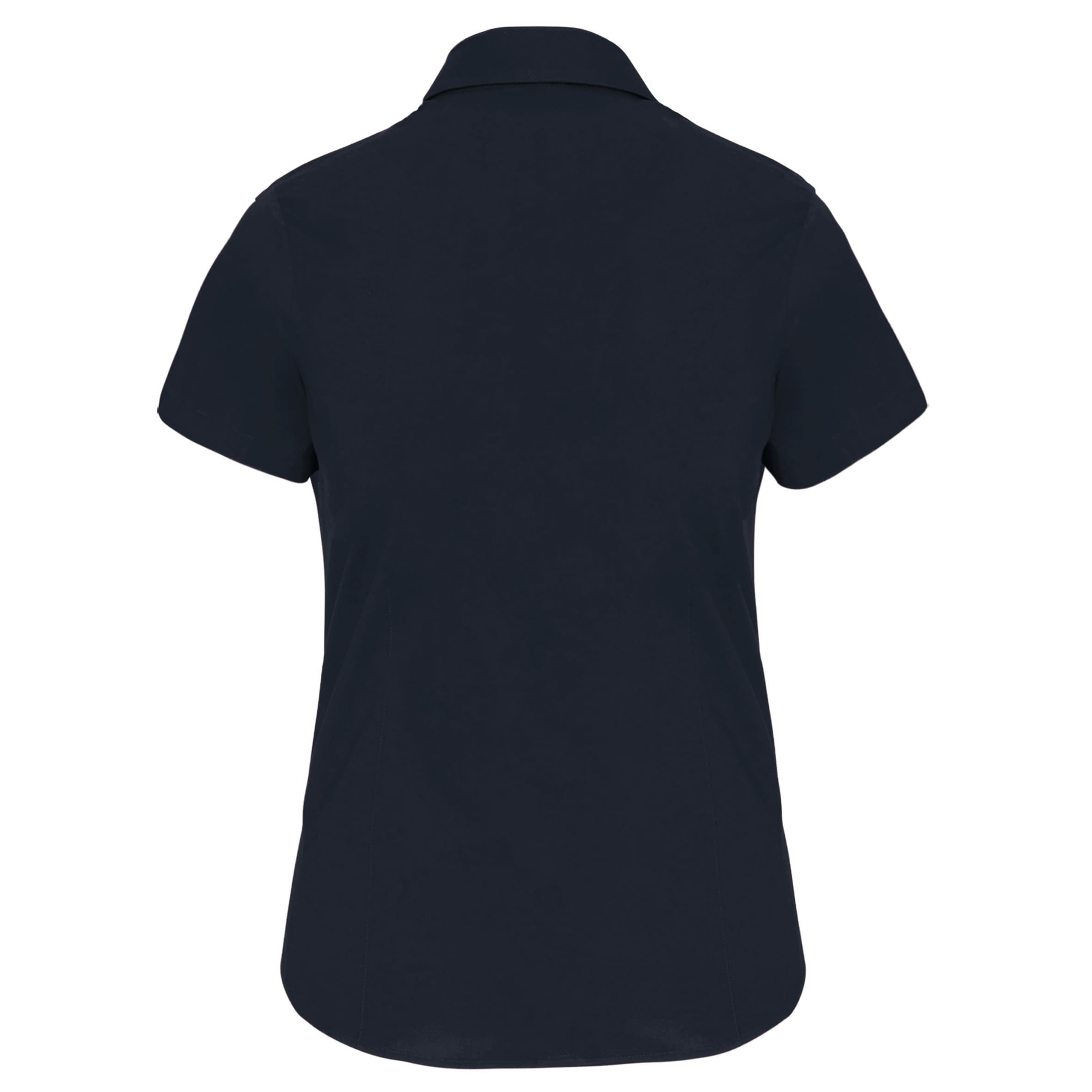 Dames stretch blouse korte mouwen
