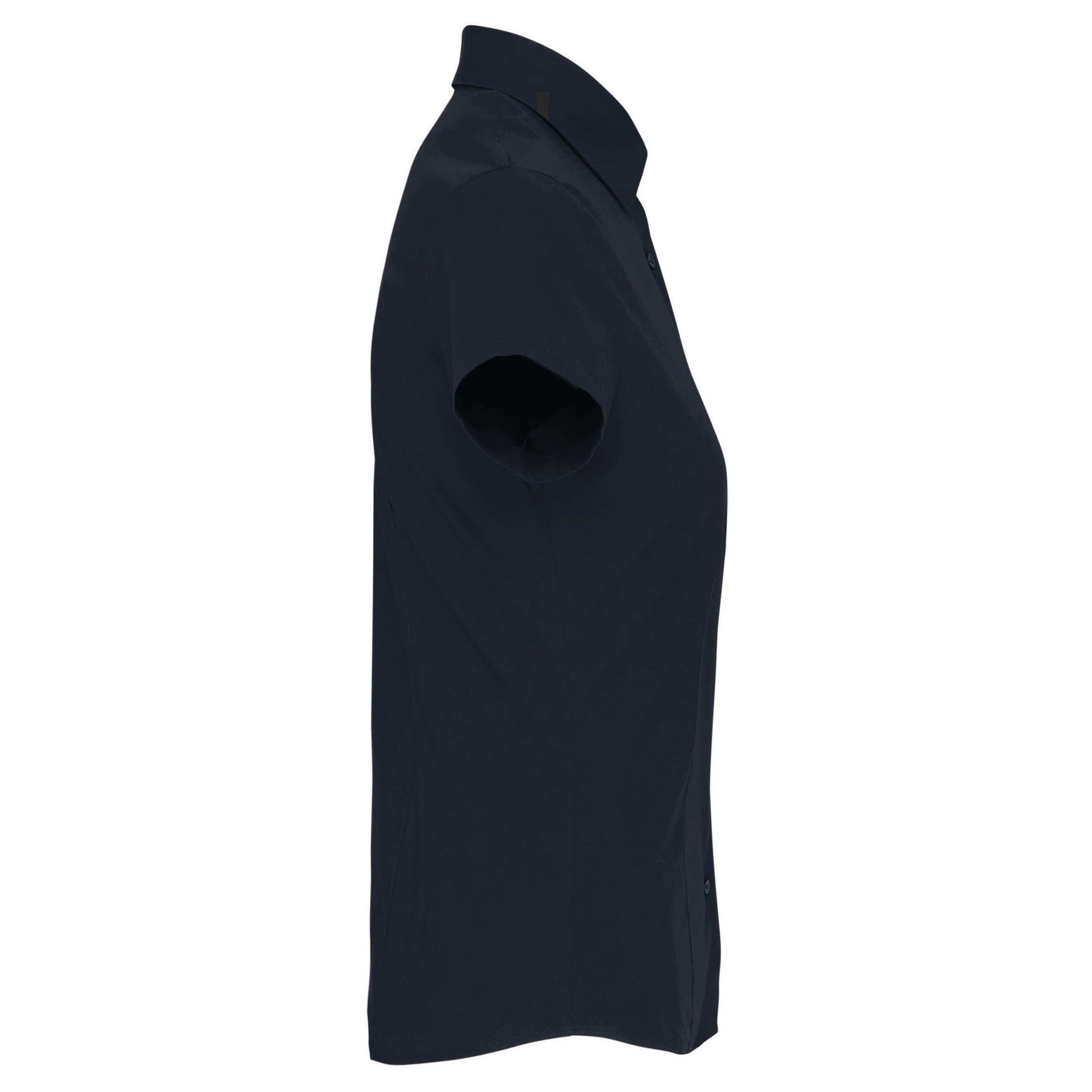 Dames stretch blouse korte mouwen