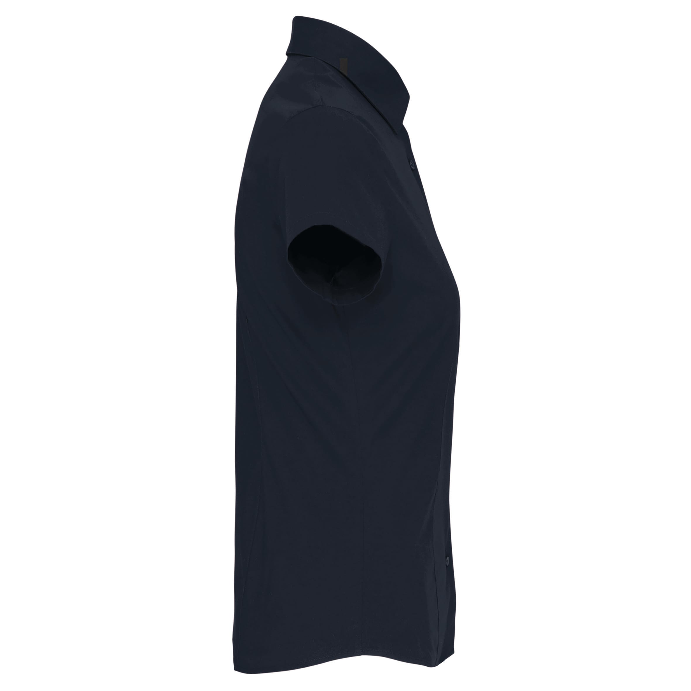 Dames stretch blouse korte mouwen
