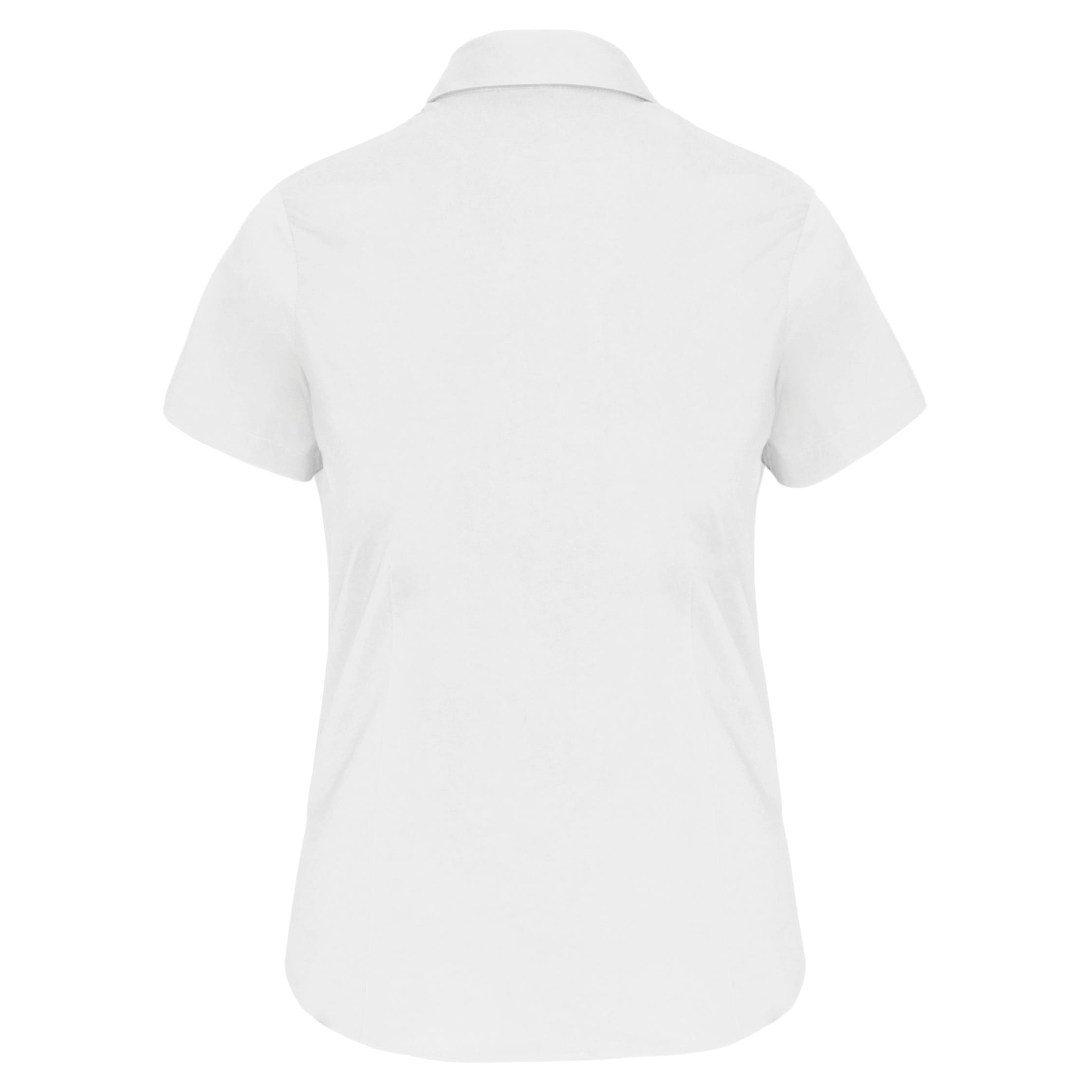 Dames stretch blouse korte mouwen