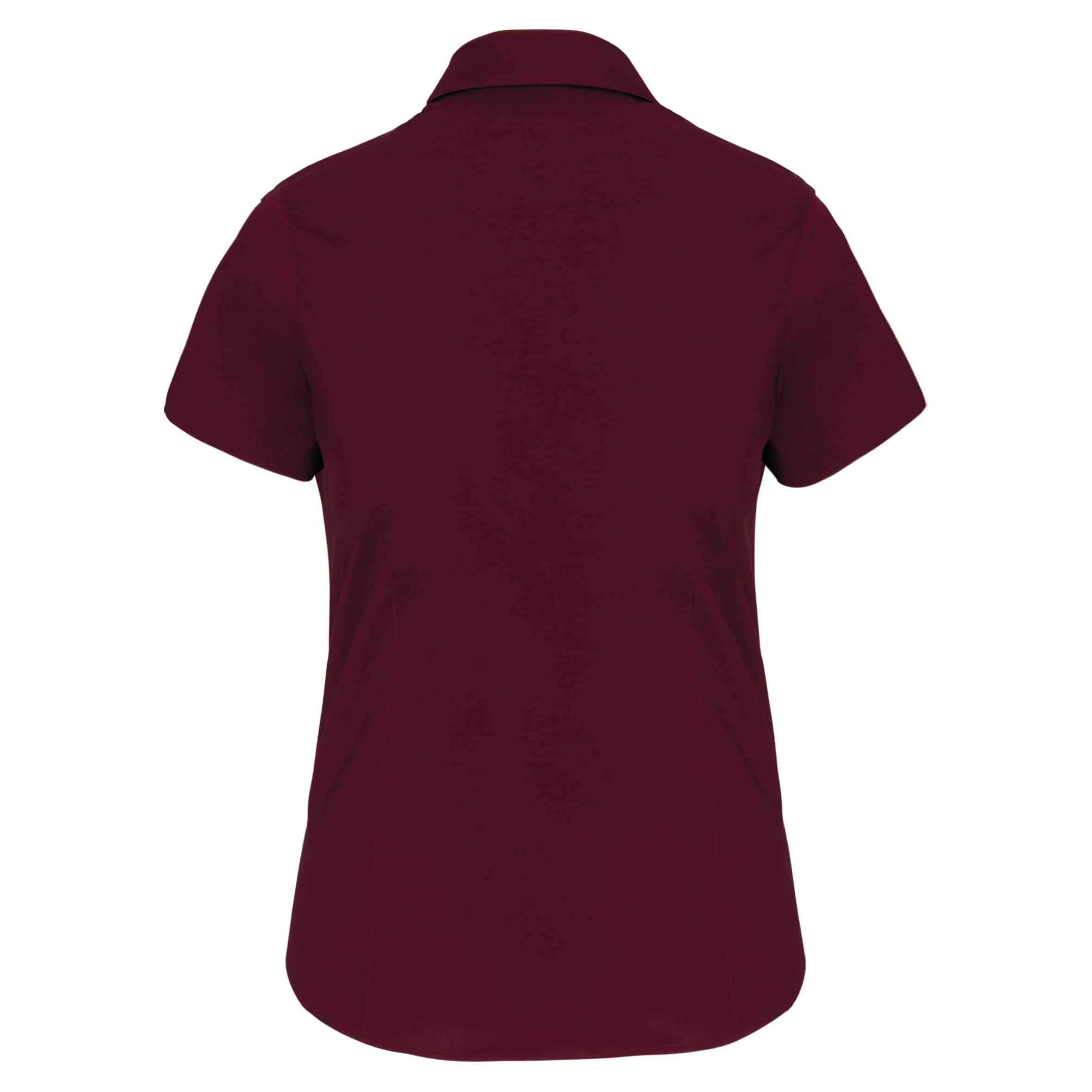 Dames stretch blouse korte mouwen