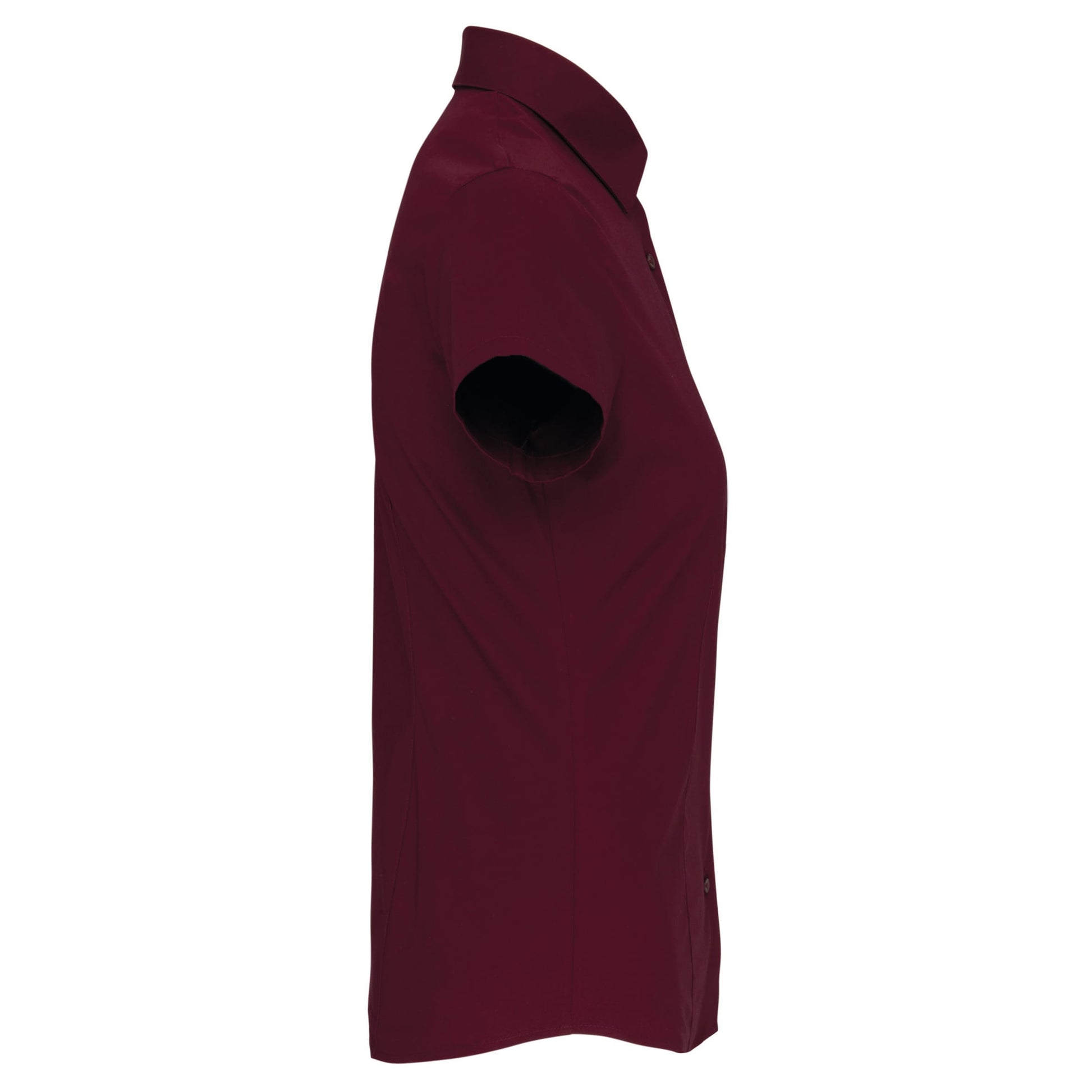 Dames stretch blouse korte mouwen