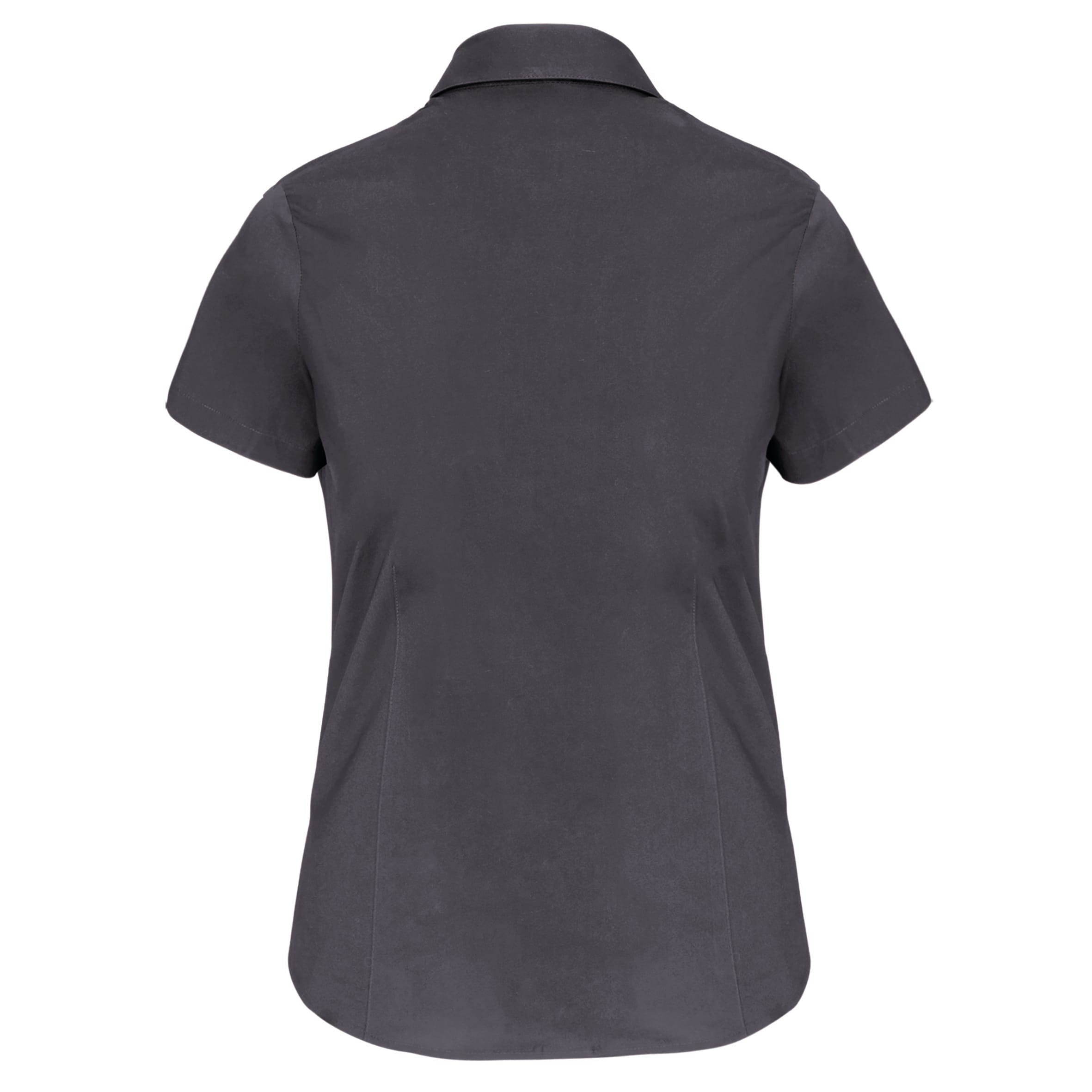 Dames stretch blouse korte mouwen