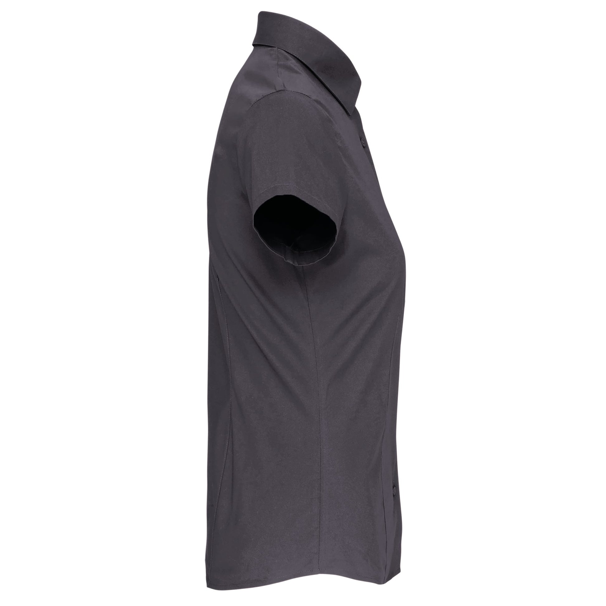 Dames stretch blouse korte mouwen