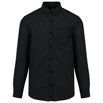 Heren Oxford overhemd lange mouwen