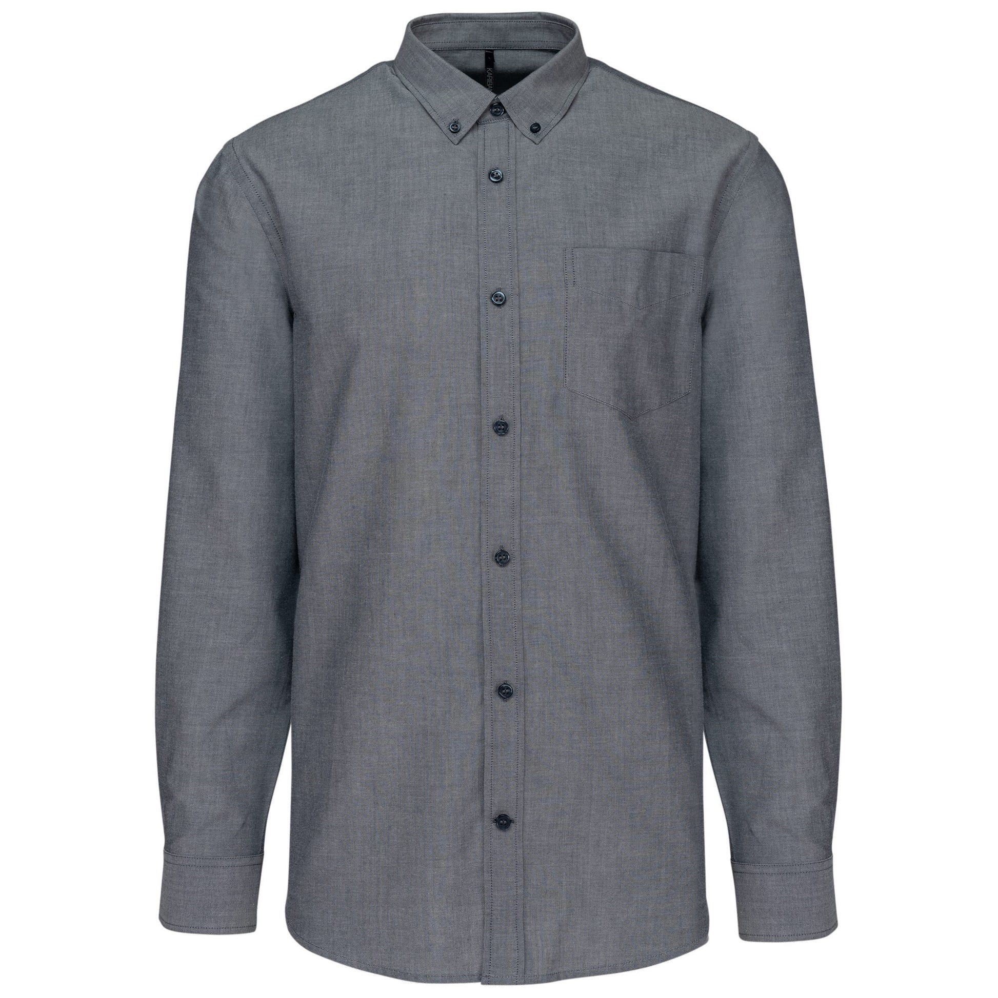 Heren Oxford overhemd lange mouwen