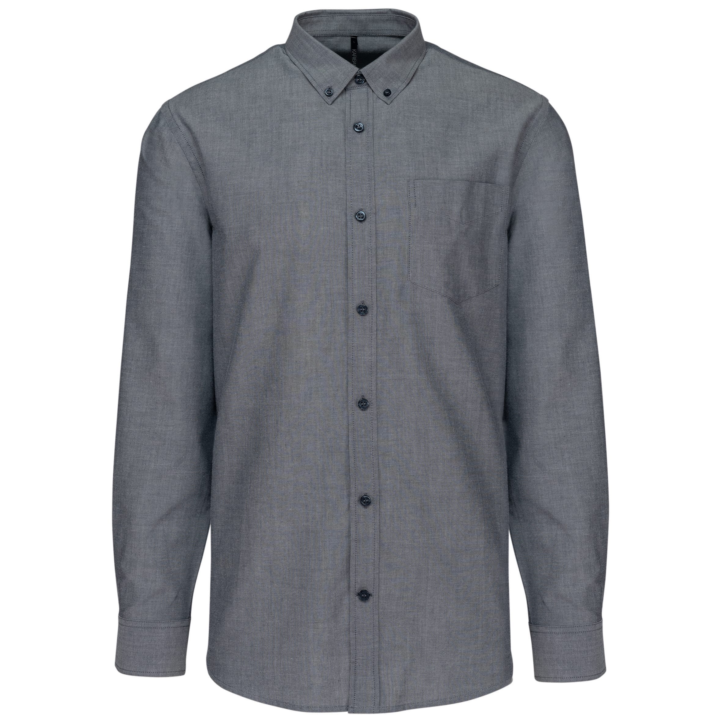 Heren Oxford overhemd lange mouwen