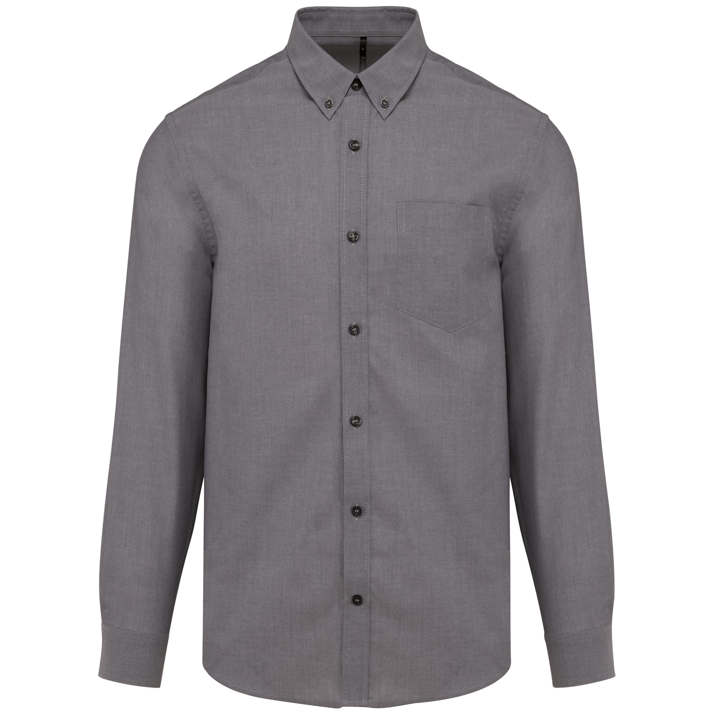 Heren Oxford overhemd lange mouwen