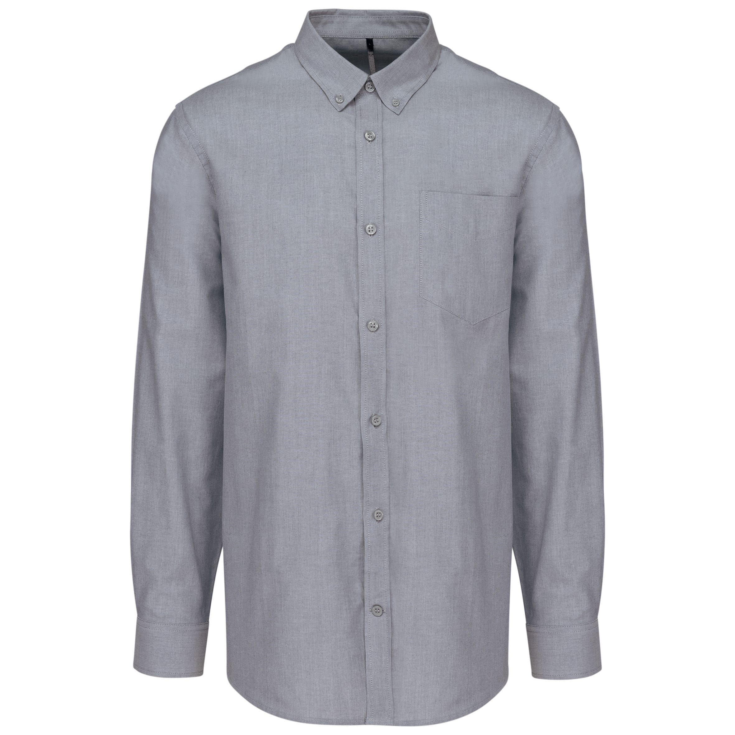 Heren Oxford overhemd lange mouwen