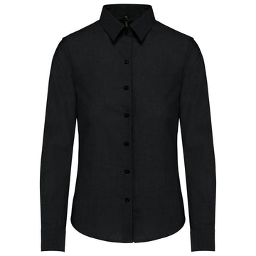 Dames Oxford blouse lange mouwen