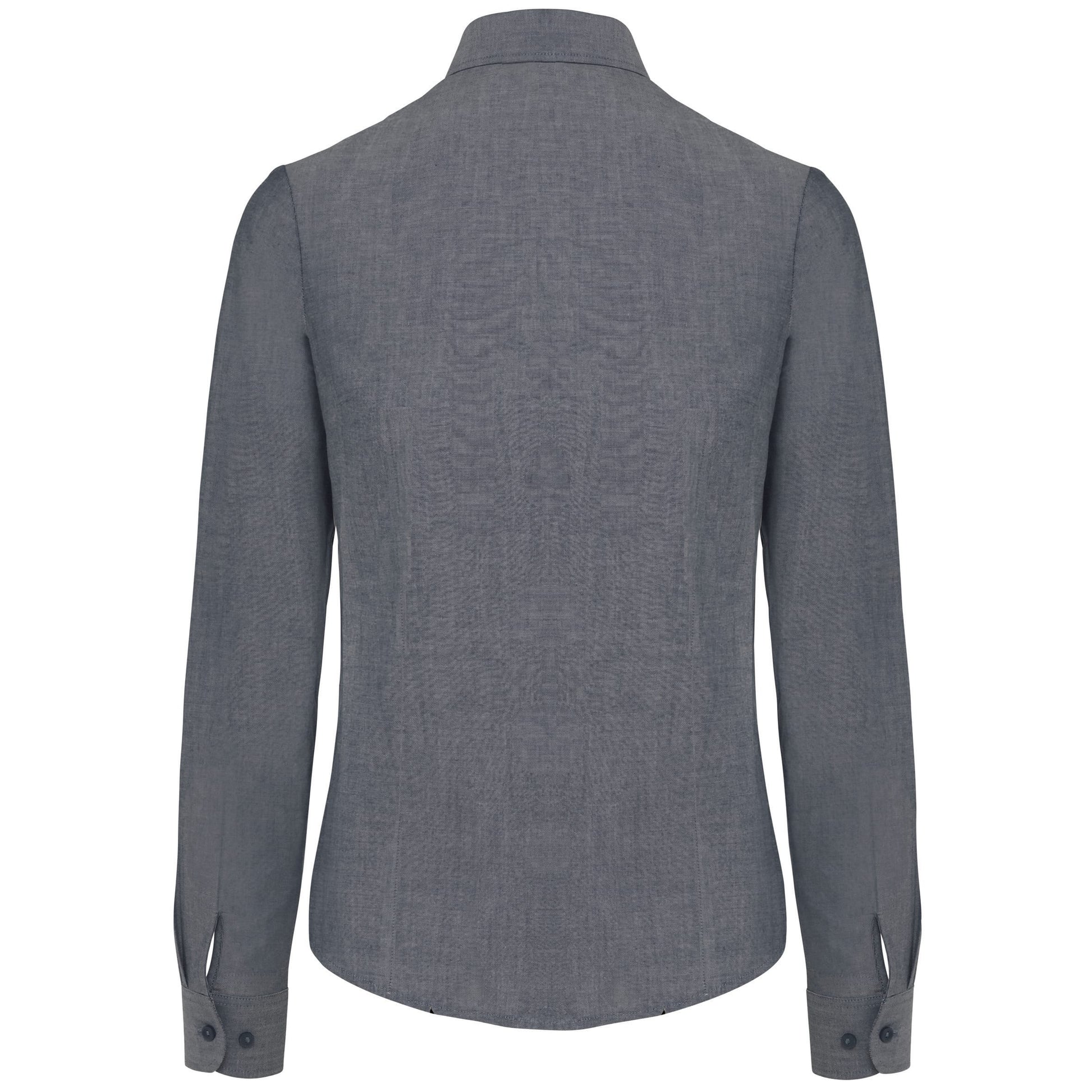 Dames Oxford blouse lange mouwen