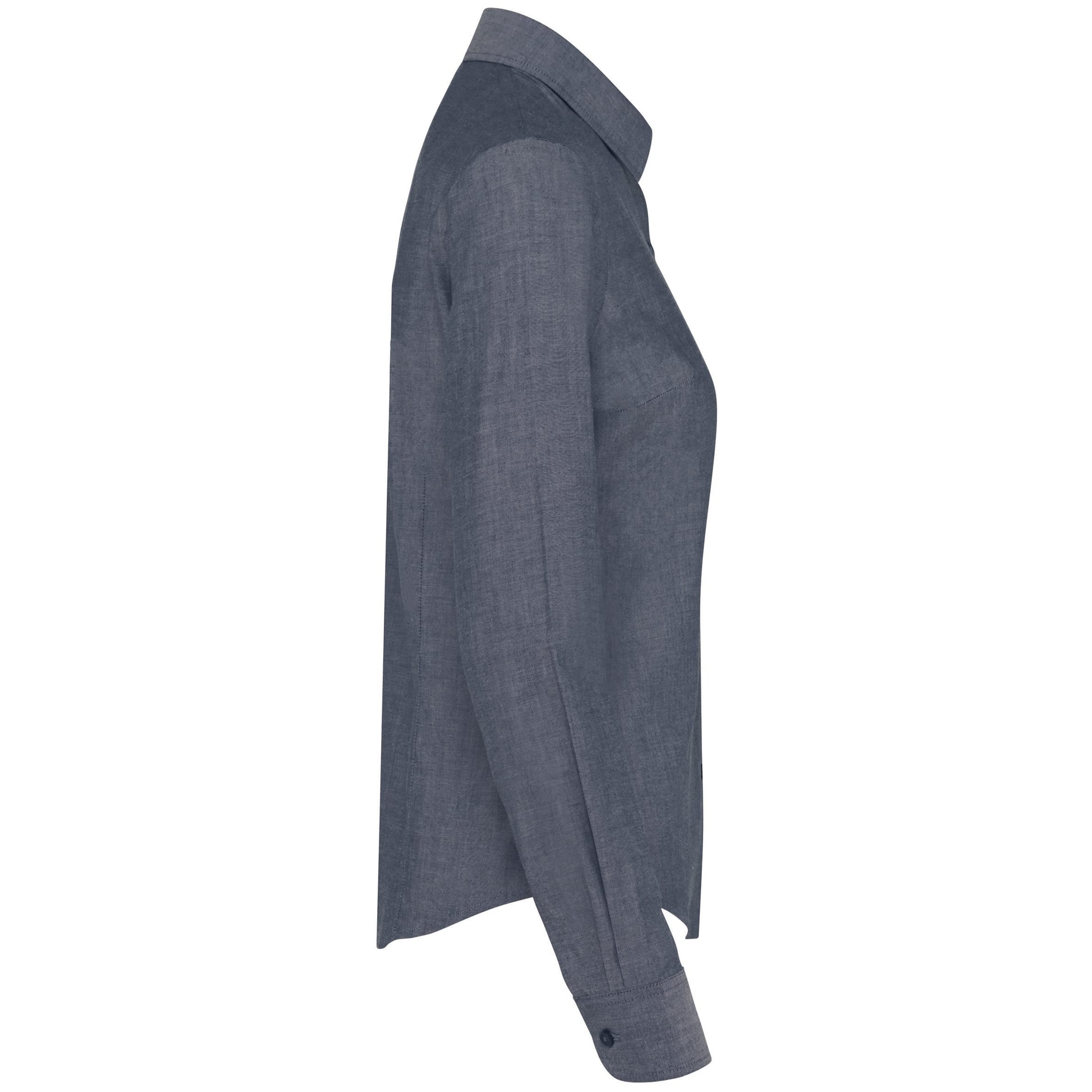 Dames Oxford blouse lange mouwen