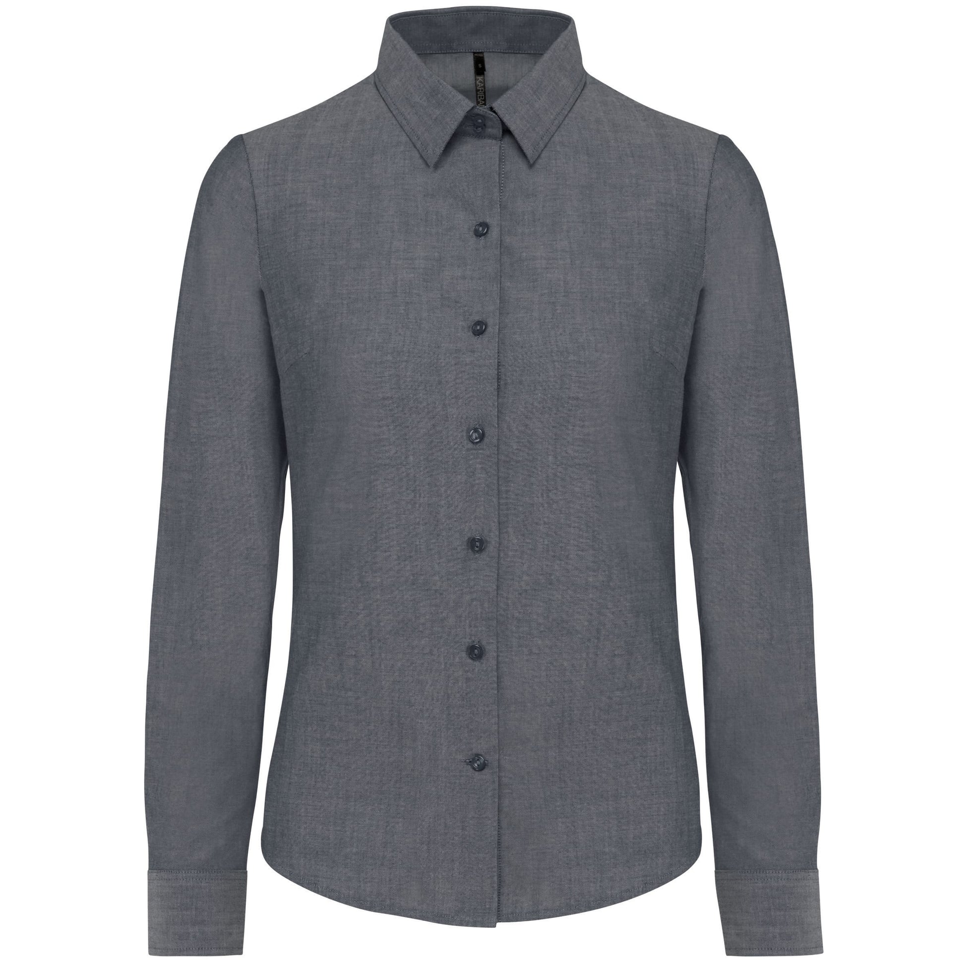 Dames Oxford blouse lange mouwen