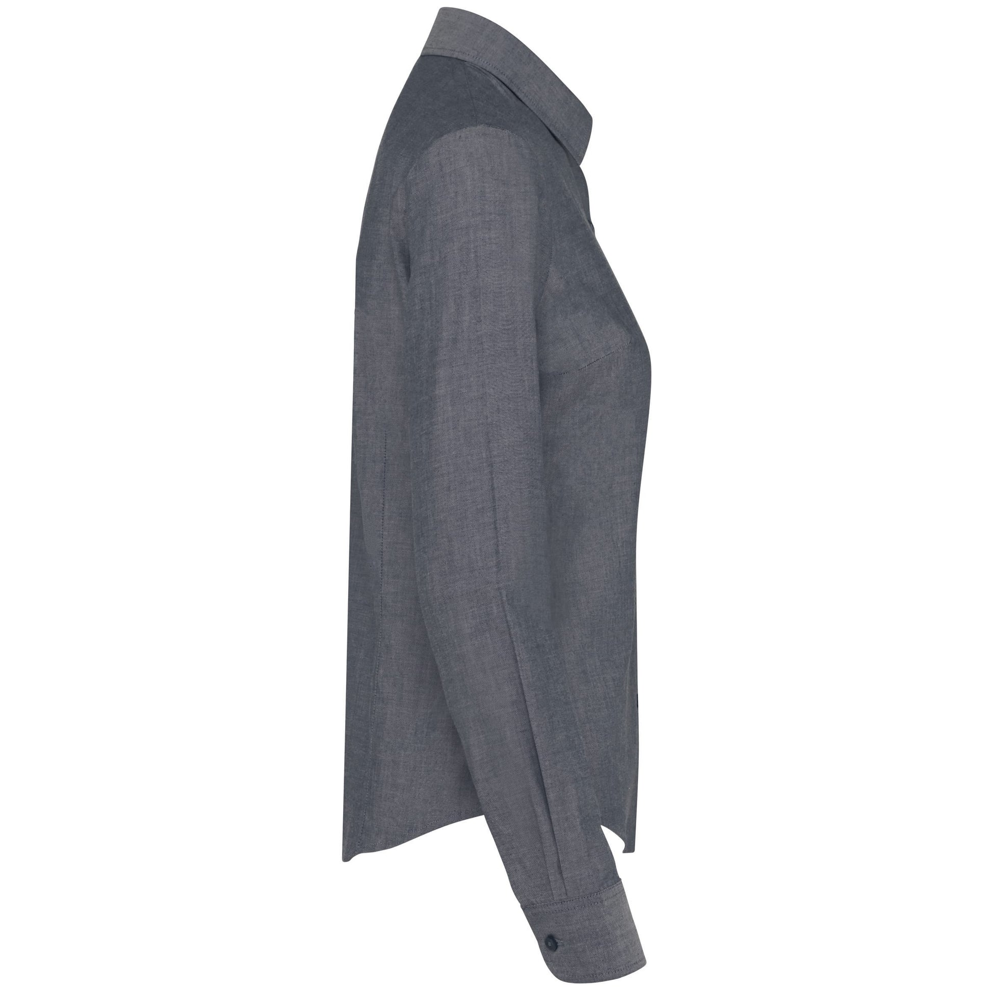 Dames Oxford blouse lange mouwen