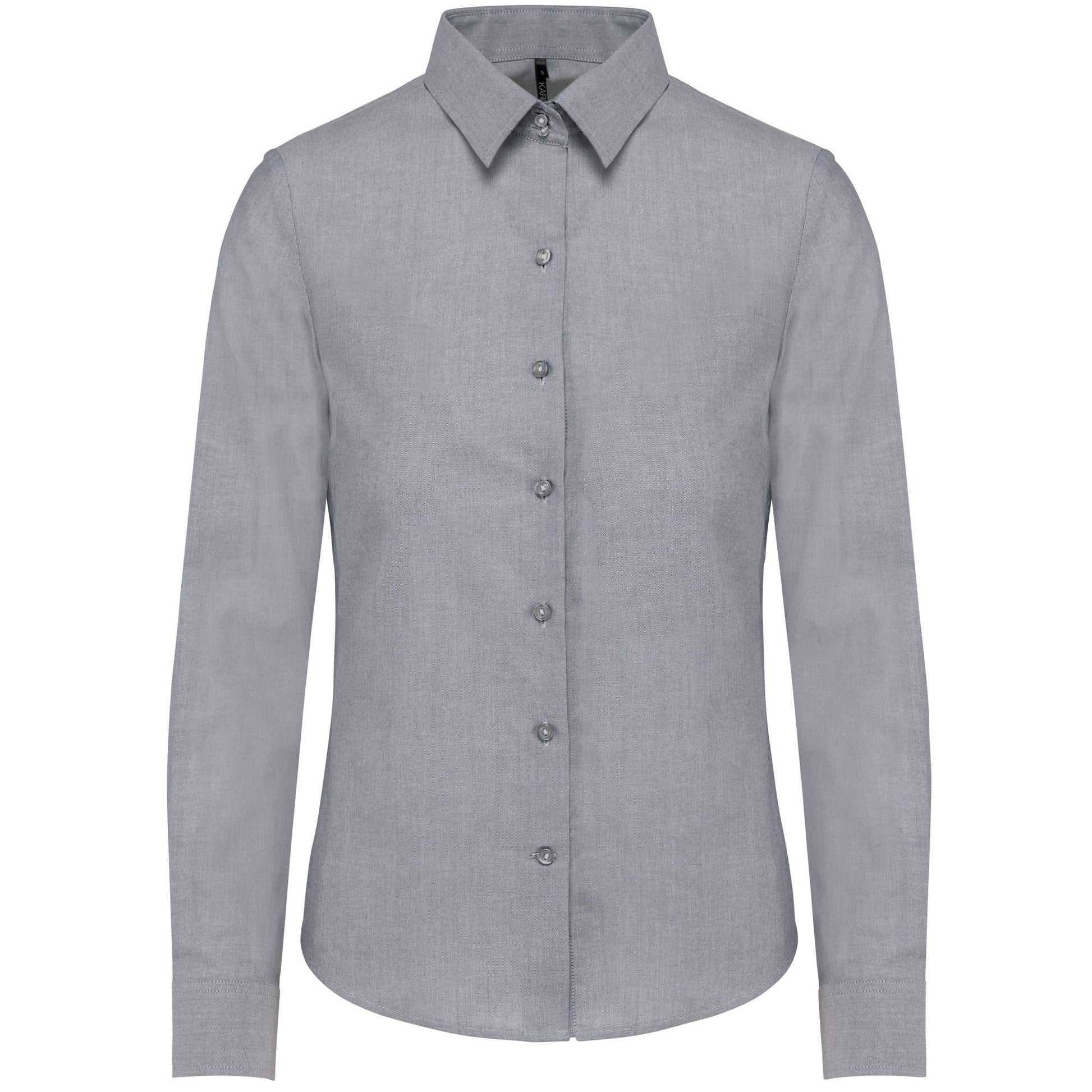 Dames Oxford blouse lange mouwen