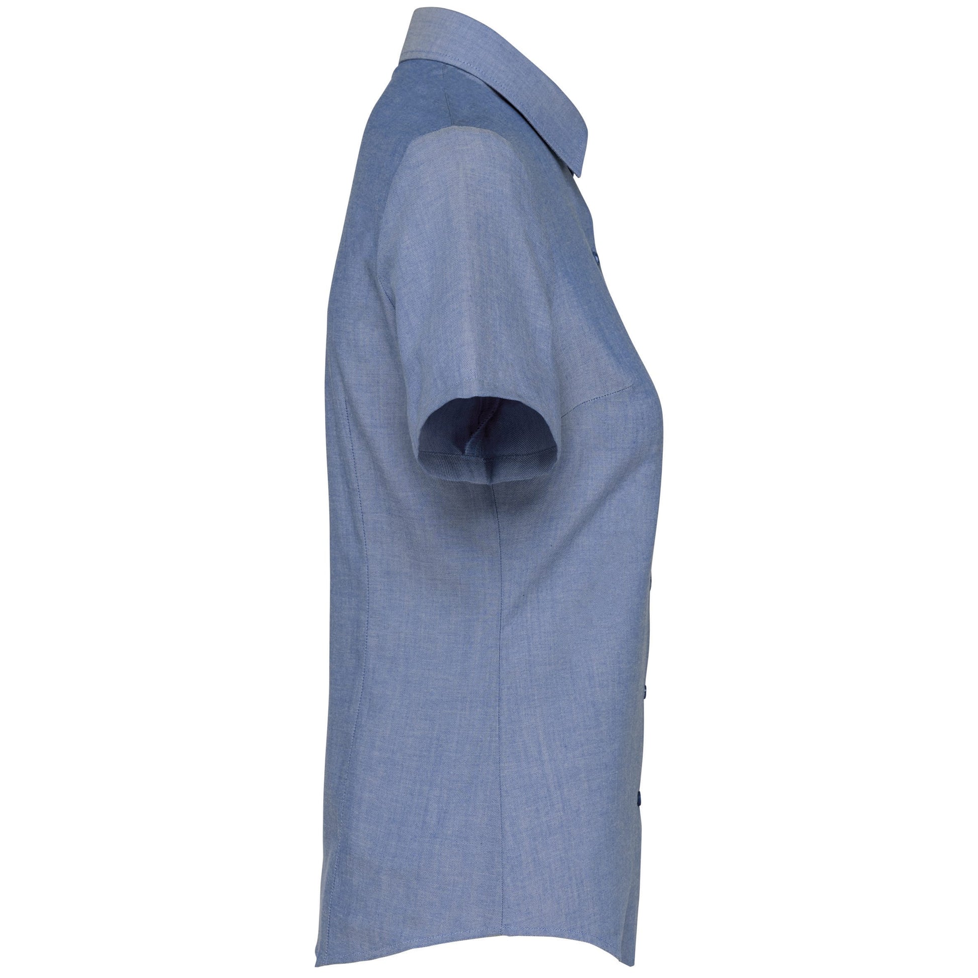 Dames Oxford blouse korte mouwen