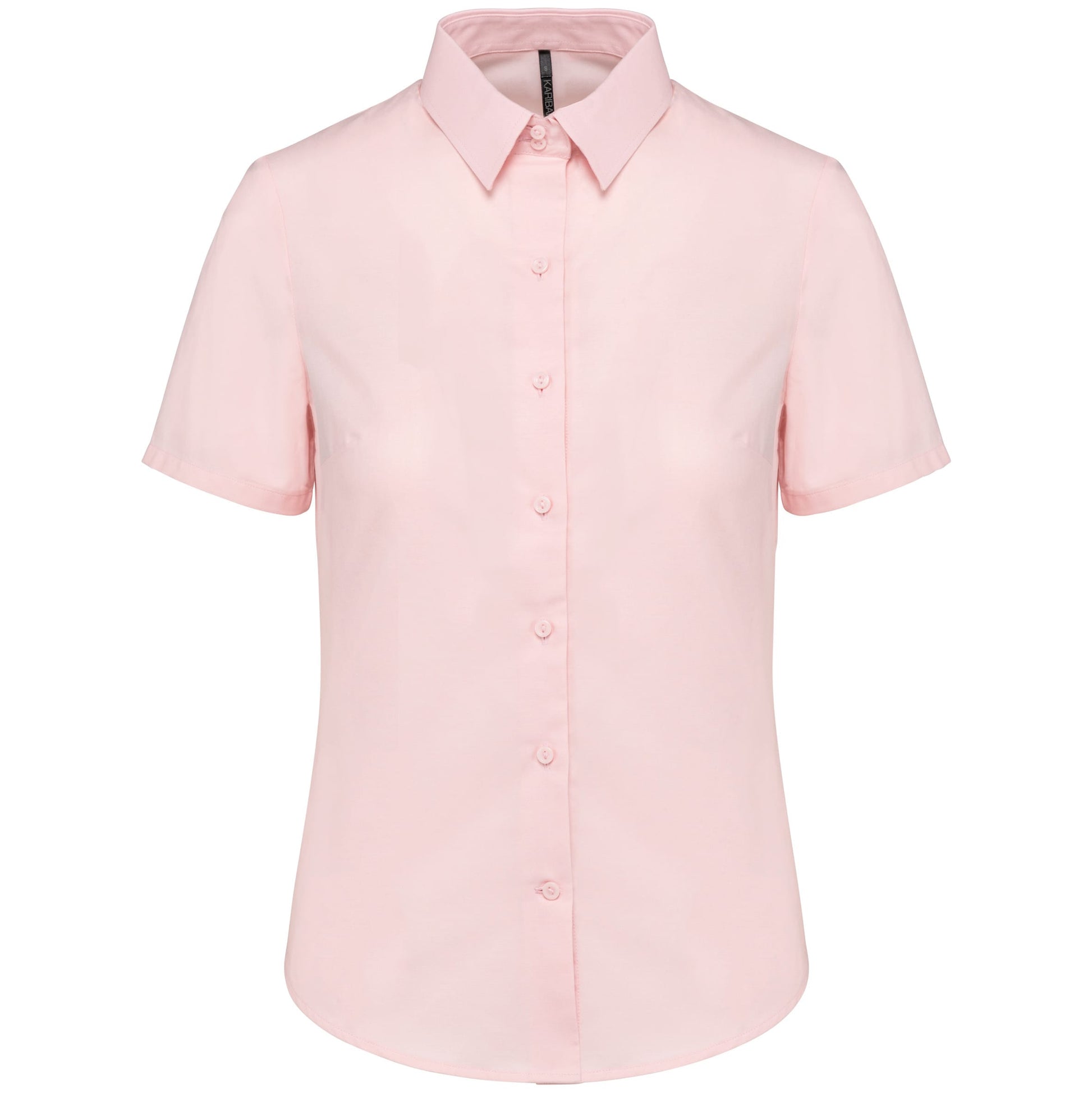 Dames Oxford blouse korte mouwen