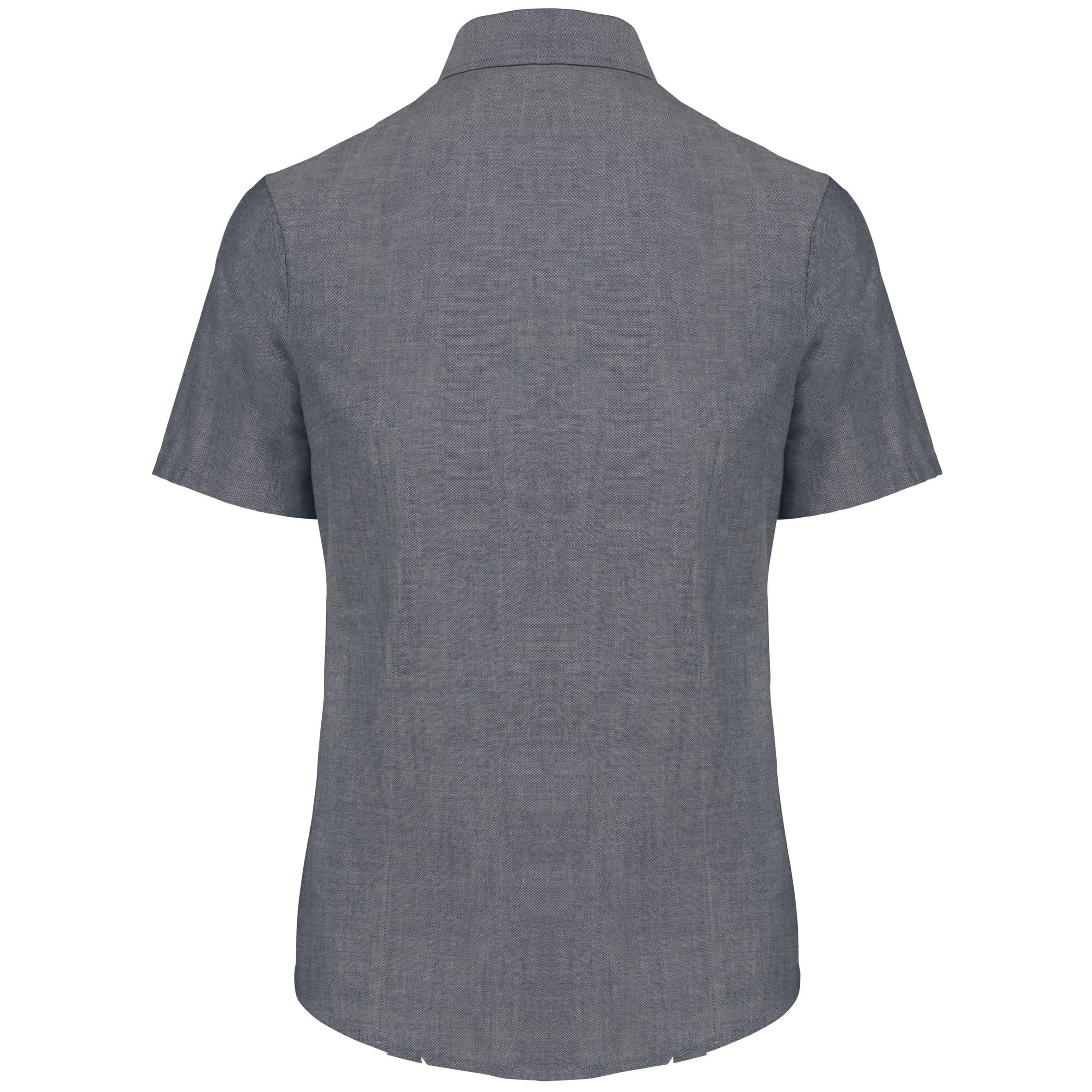 Dames Oxford blouse korte mouwen