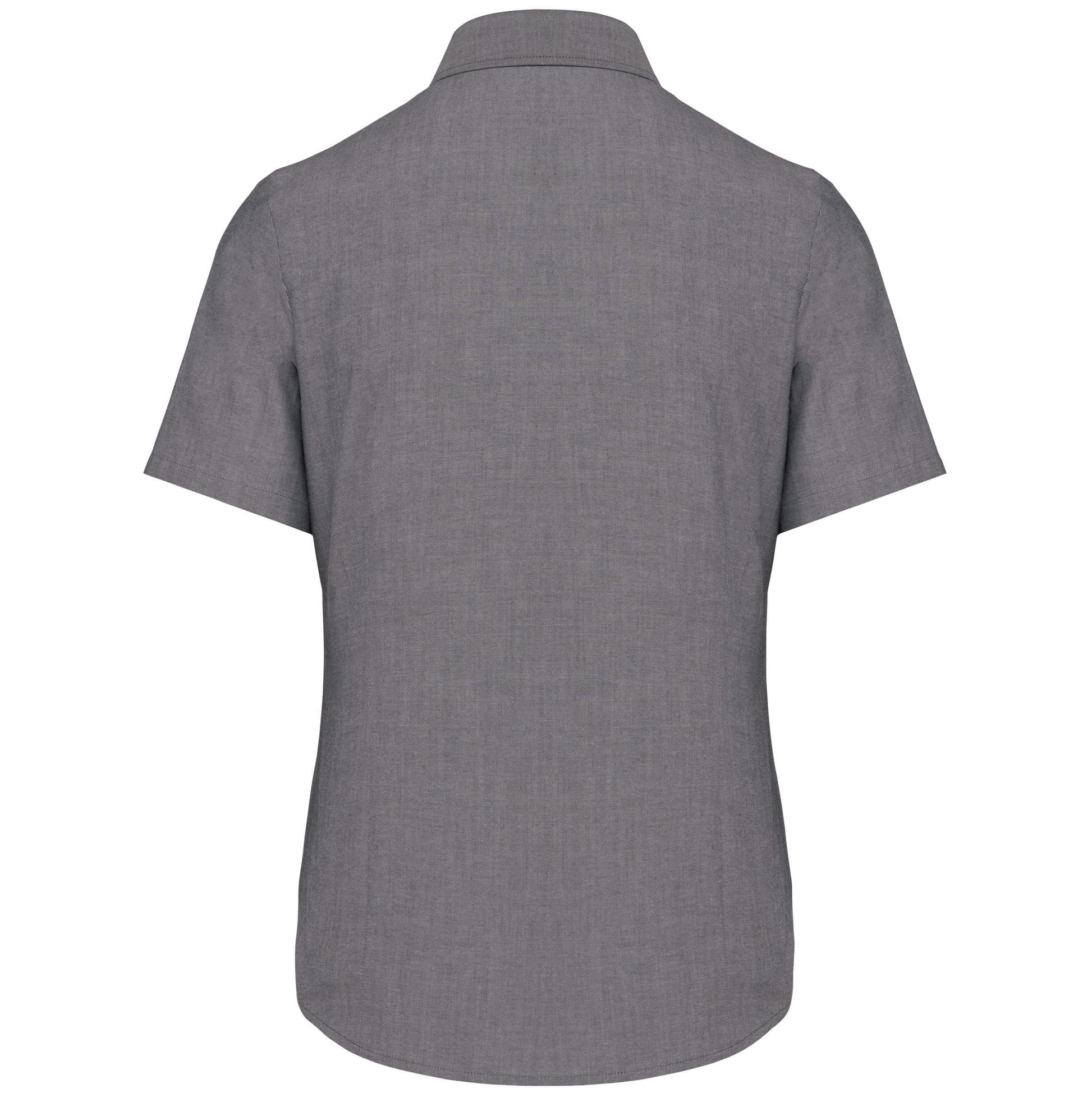 Dames Oxford blouse korte mouwen