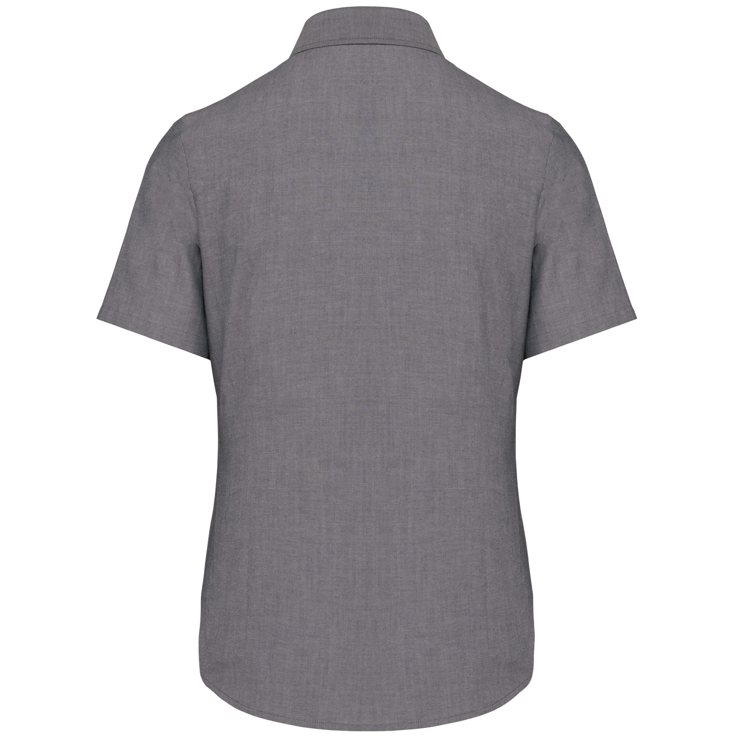 Dames Oxford blouse korte mouwen