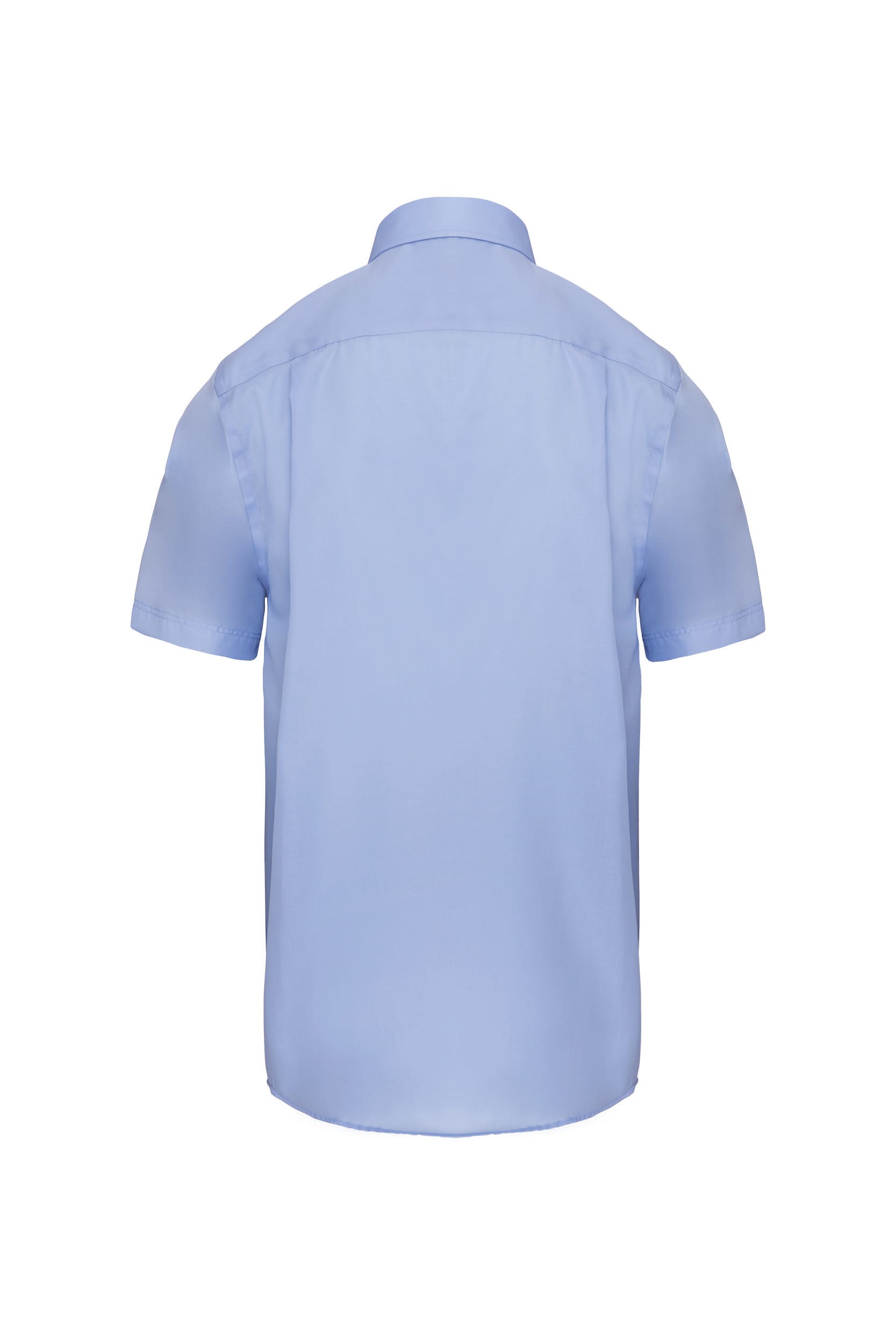 Heren non-iron micro sergé overhemd korte mouwen