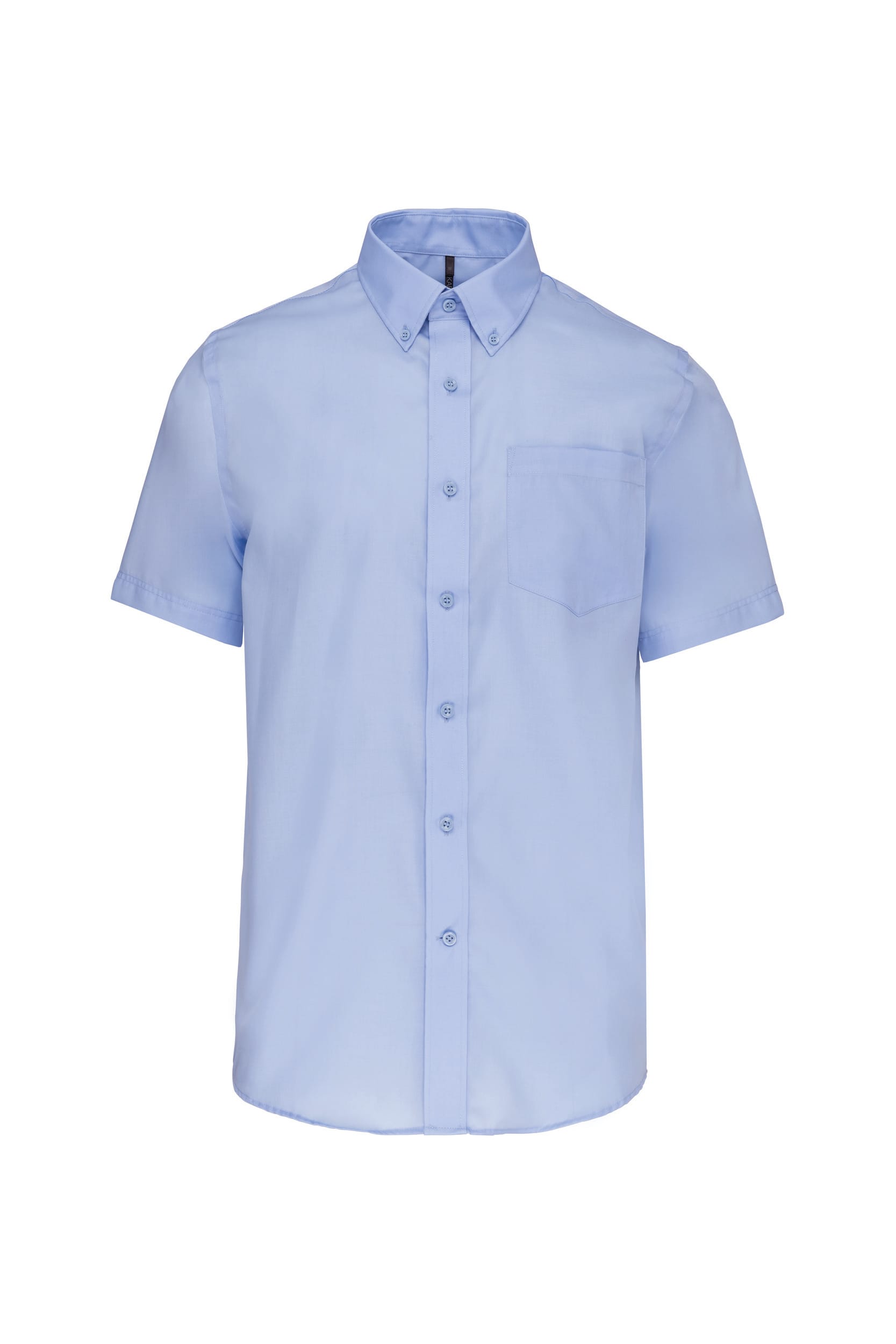 Heren non-iron micro sergé overhemd korte mouwen