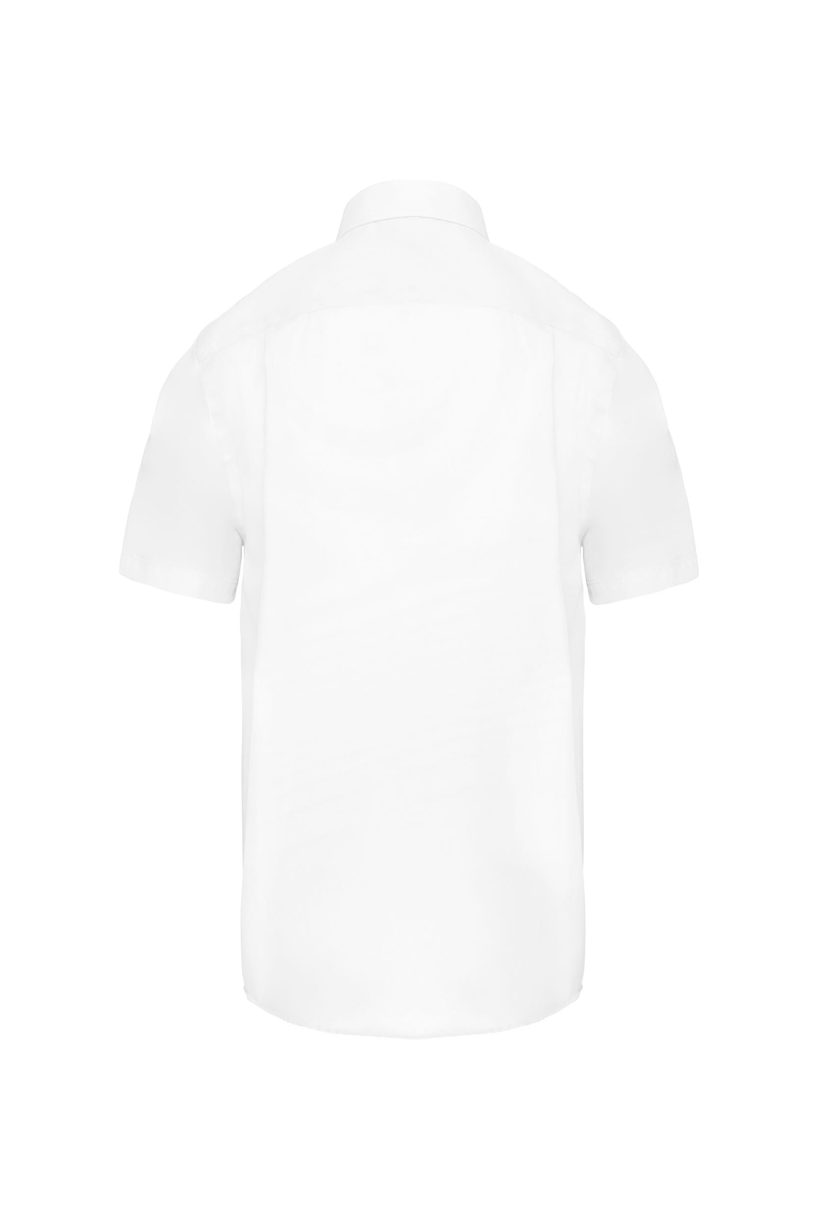 Heren non-iron micro sergé overhemd korte mouwen